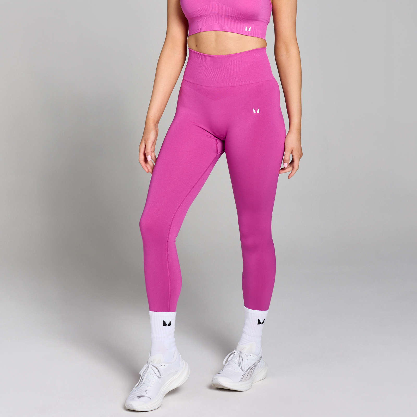 Myprotein UK MyProtein MP Women's Tempo Seamless Scrunch Leggings - Violet Pink - S