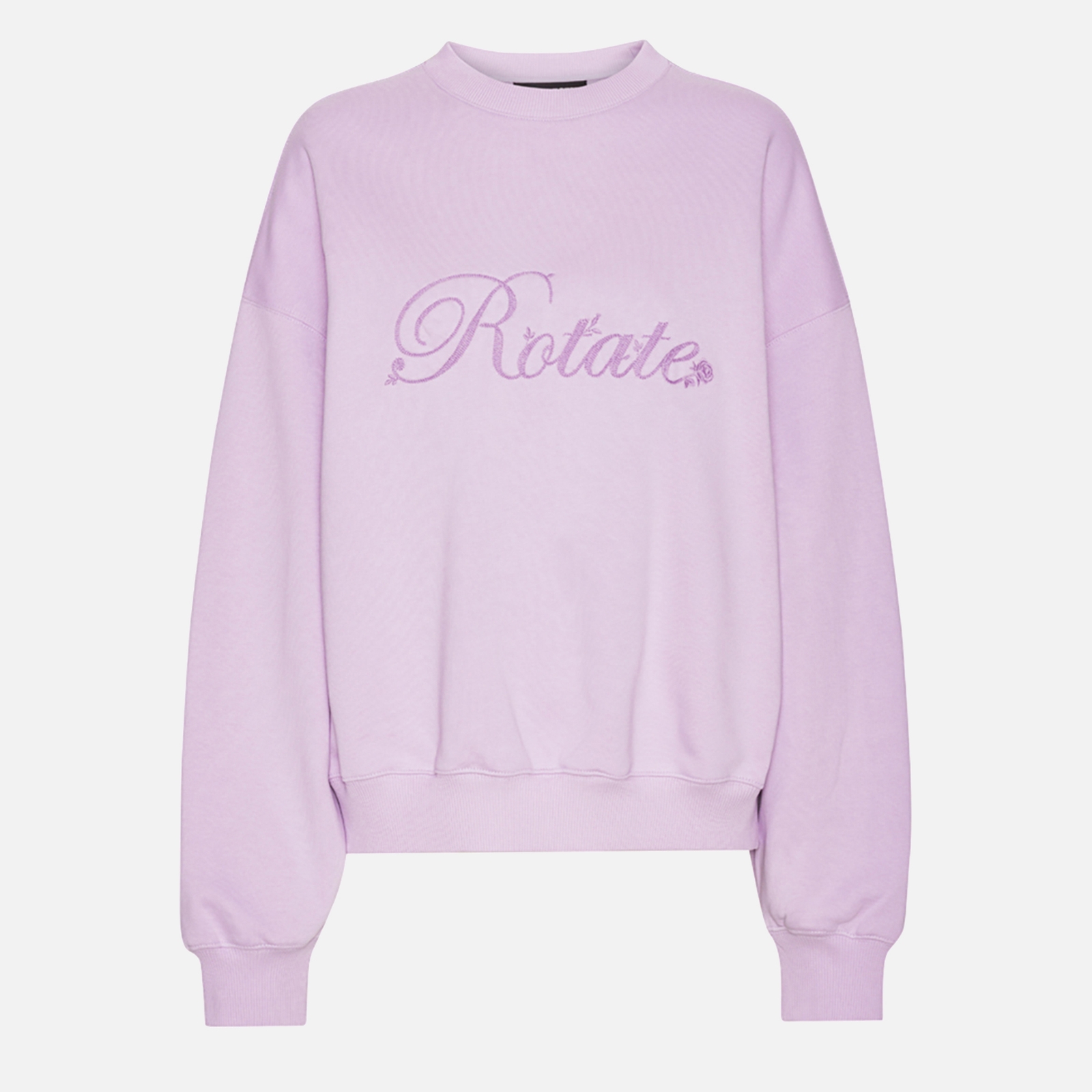 Rotate Sunday Crewneck Heavy Cotton-Jersey Sweatshirt - XS
