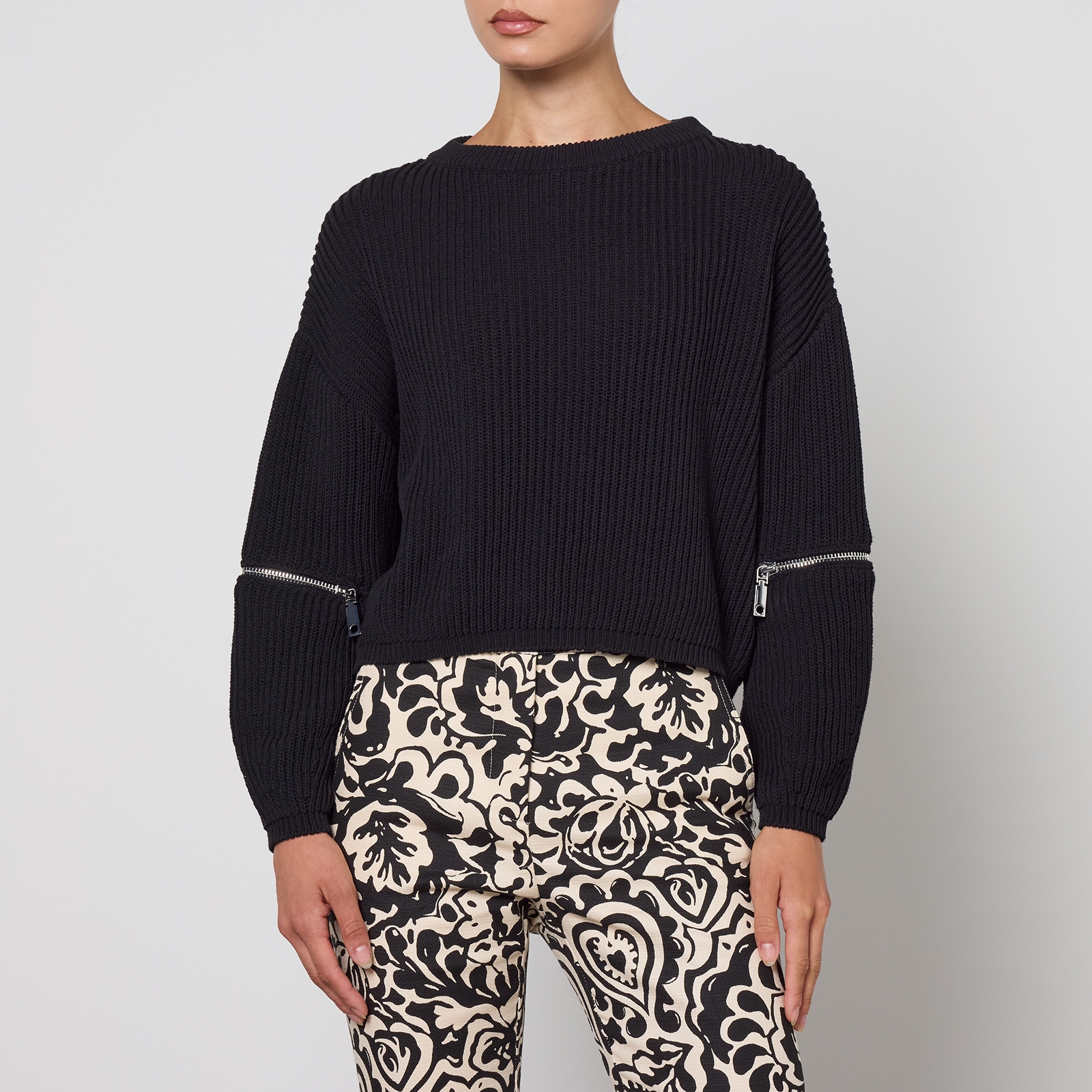 MAX&Co. Boabab Fisherman's Ribbed-Knit Jumper - S