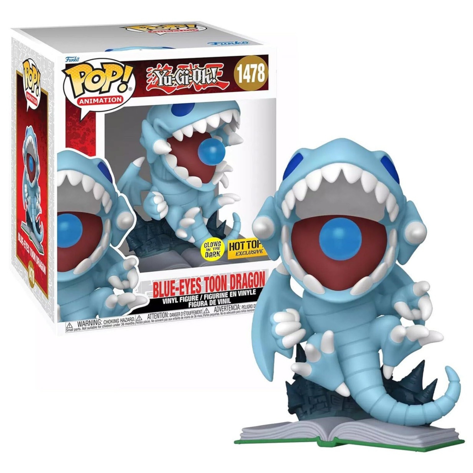 Yu-Gi-Oh! Blue Eyes Toon Dragon Glow in the Dark 6  Funko Pop! Vinyl Figure