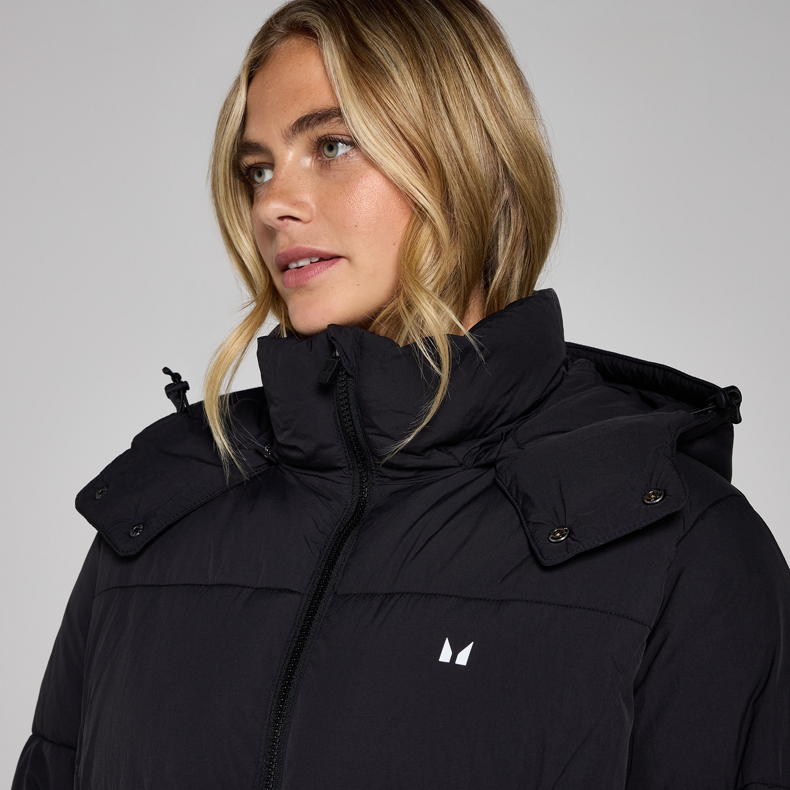 Thumbnail - MP Damen Maxi Wattierte Steppjacke – Schwarz - L