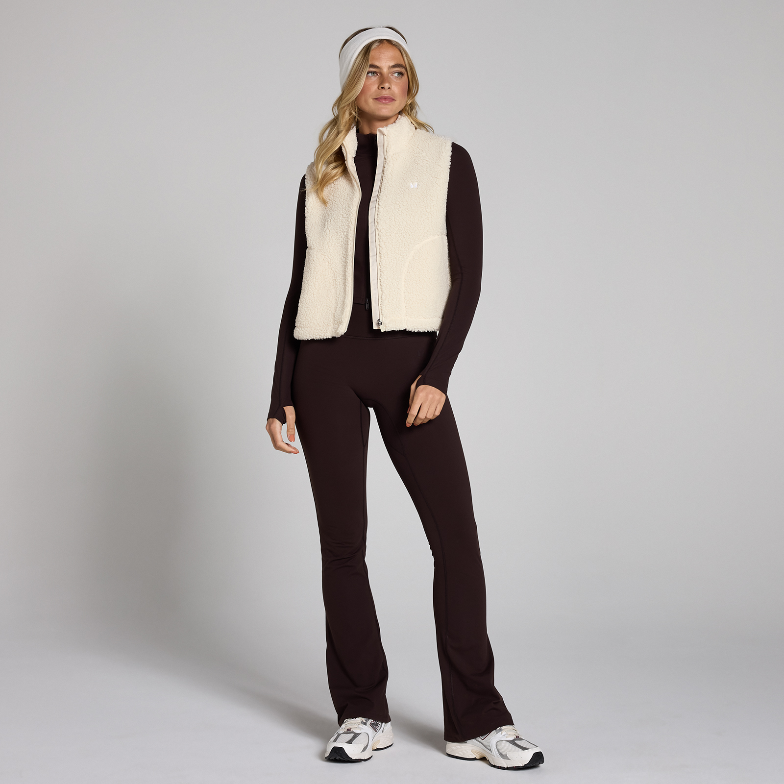 5059883388328 - MP Damen Borg Crop-Weste – Helles Cremeweiß - XL 5059883388328 - MP Damen Borg Crop-Weste – Helles Cremeweiß - XL