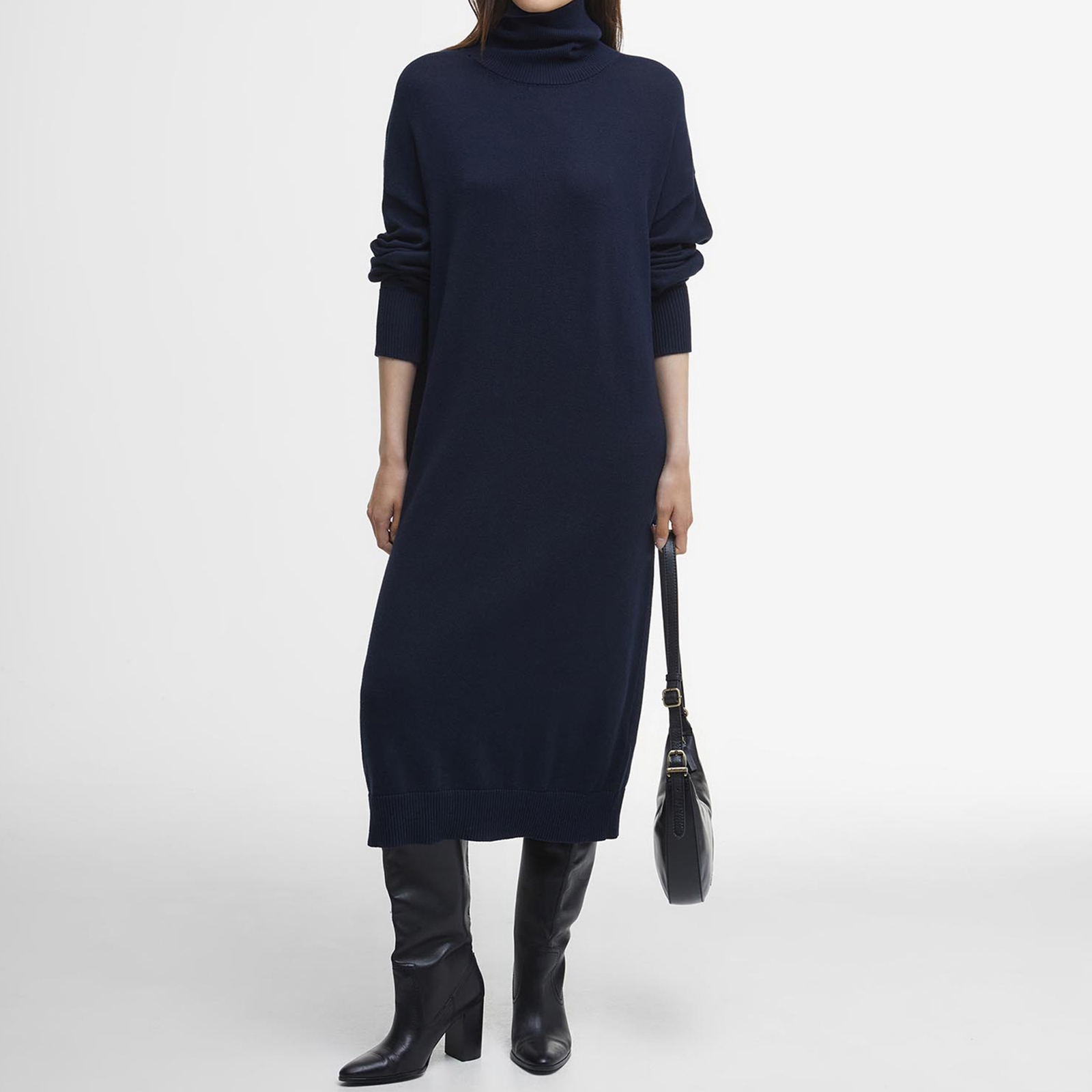 Barbour Cassandra Cotton-Blend Knitted Dress - M