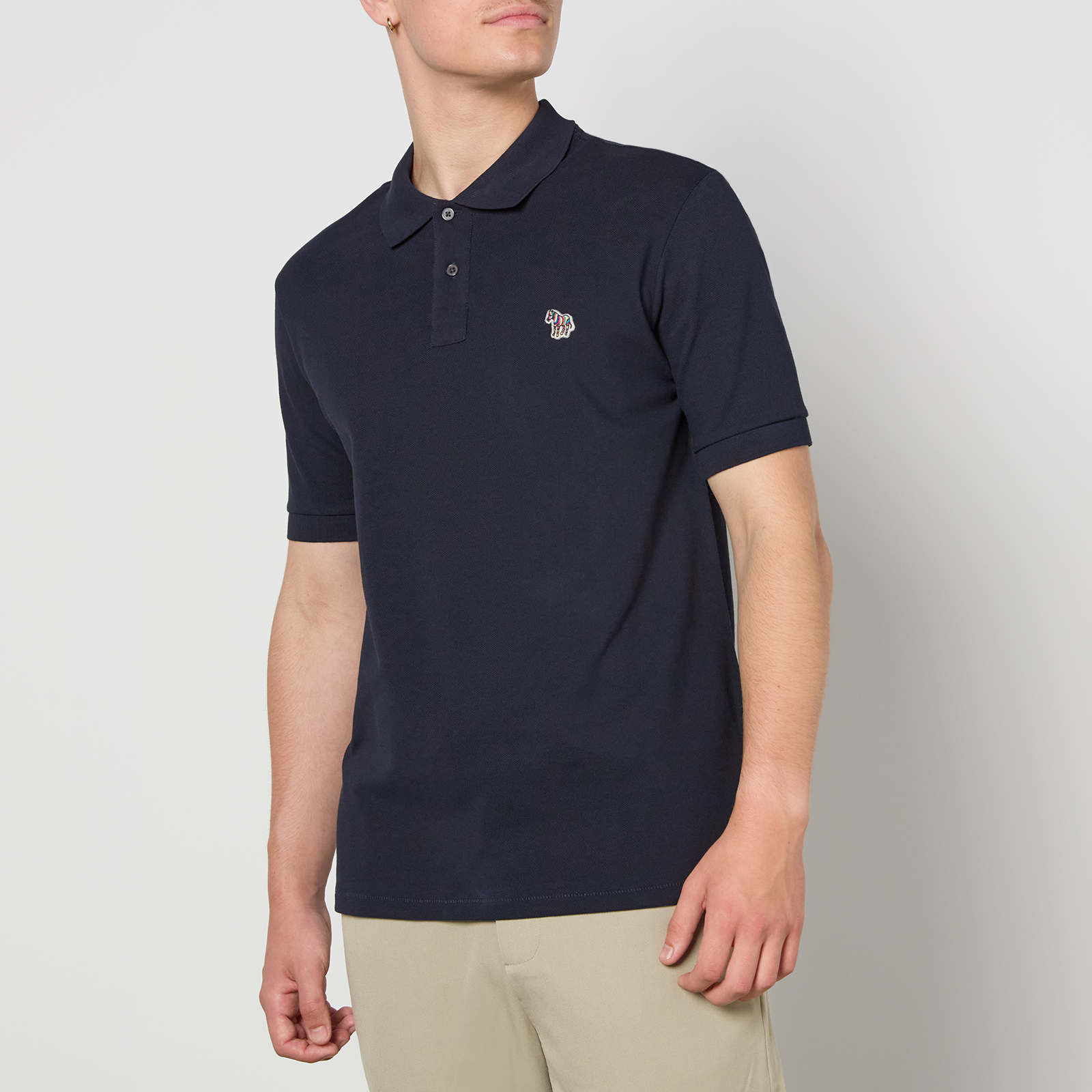 PS Paul Smith Zebra Cotton-Piqué Polo Shirt - L