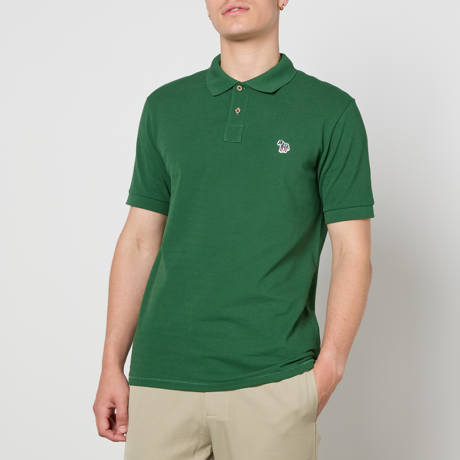 PS Paul Smith Zebra Cotton-Piqué Polo Shirt - M