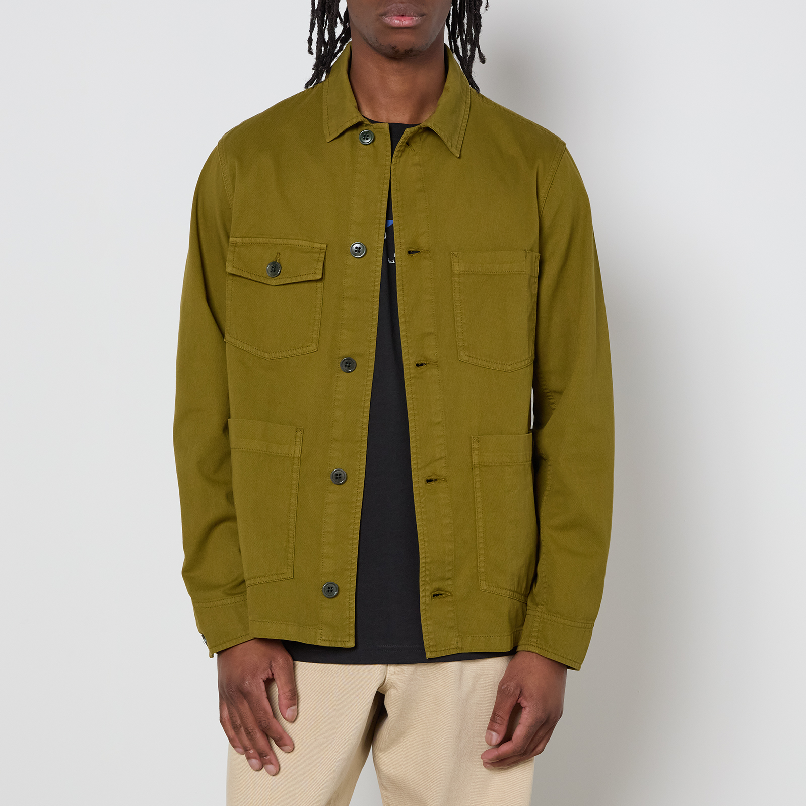 PS Paul Smith Zebra Cotton-Twill Shirt Jacket - S