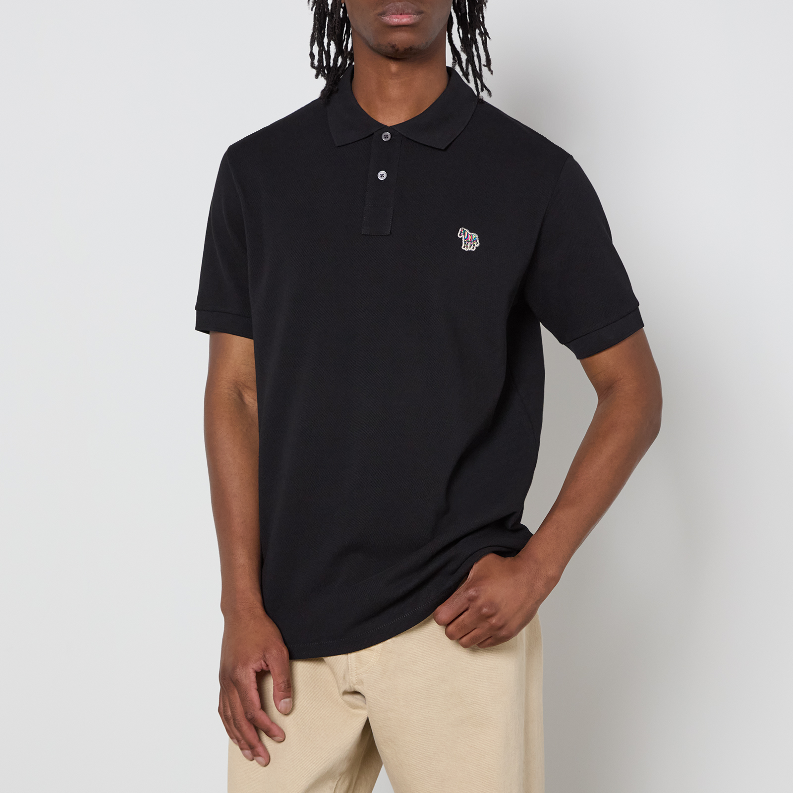 PS Paul Smith Zebra Cotton-Piqué Polo Shirt - M