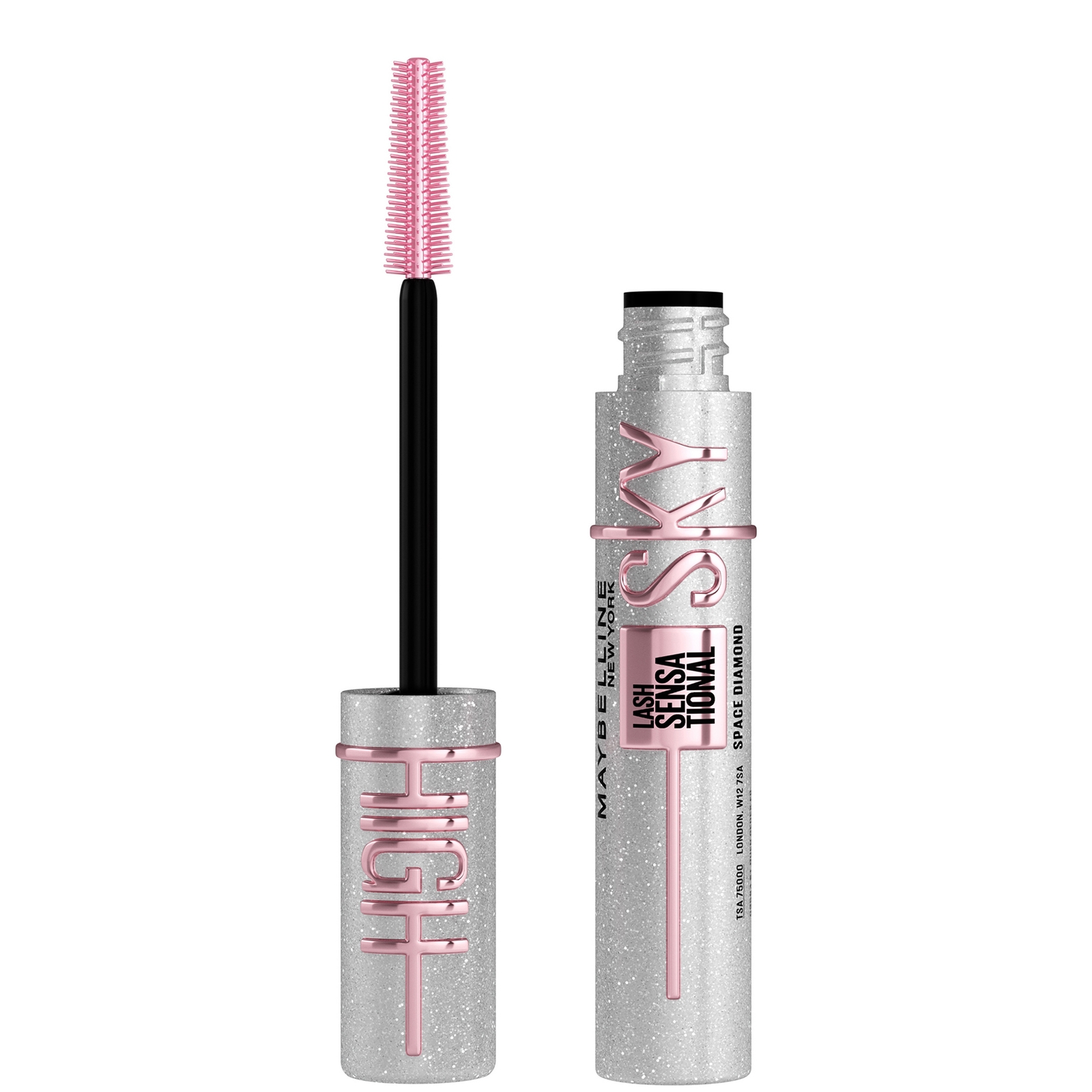 

Maybelline Mascara Lash Sensational Sky High Volumizing & Thickening Eyelash Lengthening, Top Coat, Space Diamond 8ml