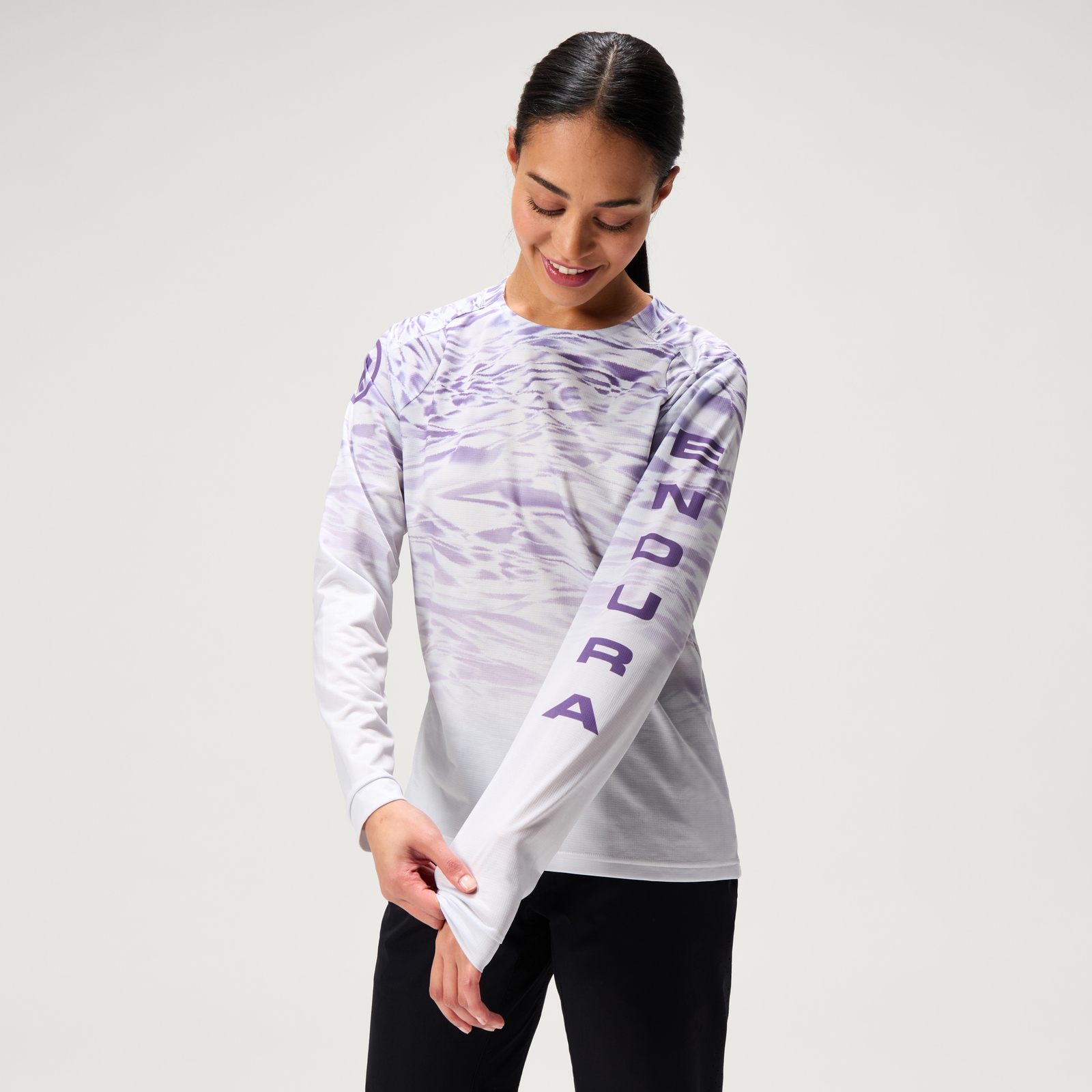 Endura Women's Ltd Marble Print L/S Tee  - Heather | Extra 10% off first order.