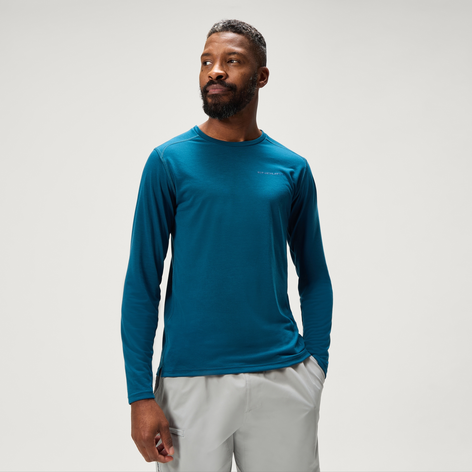Endura Men's Loop L/S Tech Tee - Barra Blue | Extra 10% off first order.