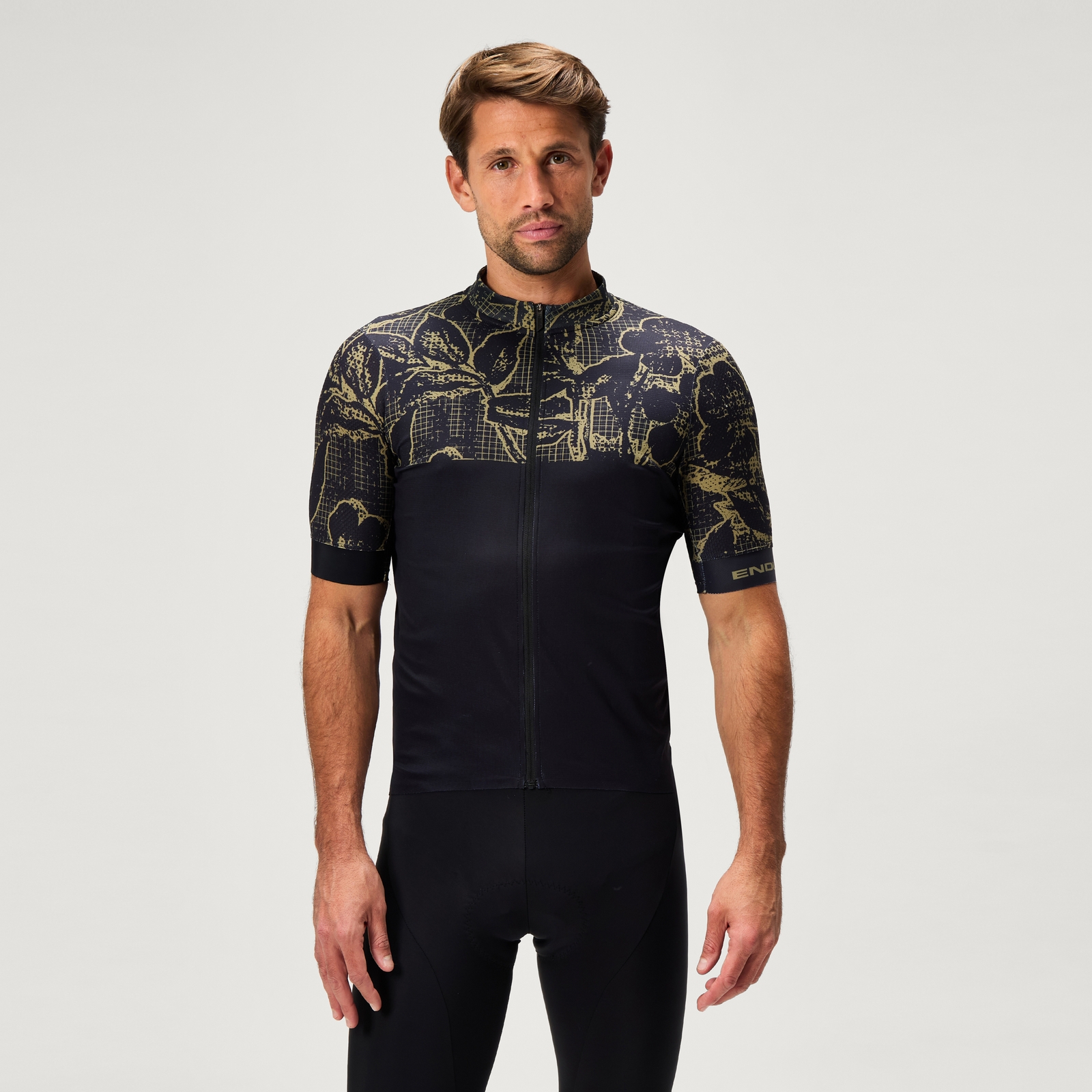 Endura Men's FS260 Floral S/S Jersey - Black | Extra 10% off first order.