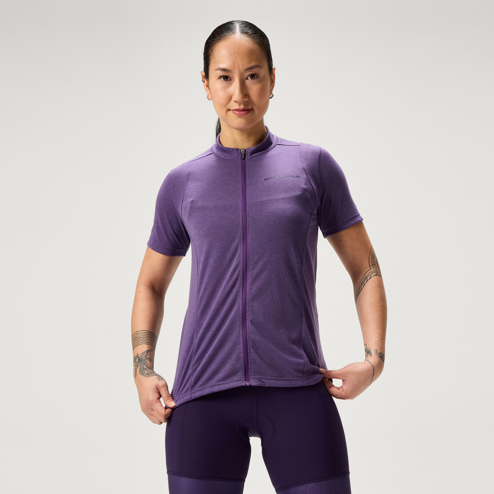 Endura Women's Loop S/S Zipped Jersey  - Heather | Extra 10% off first order.