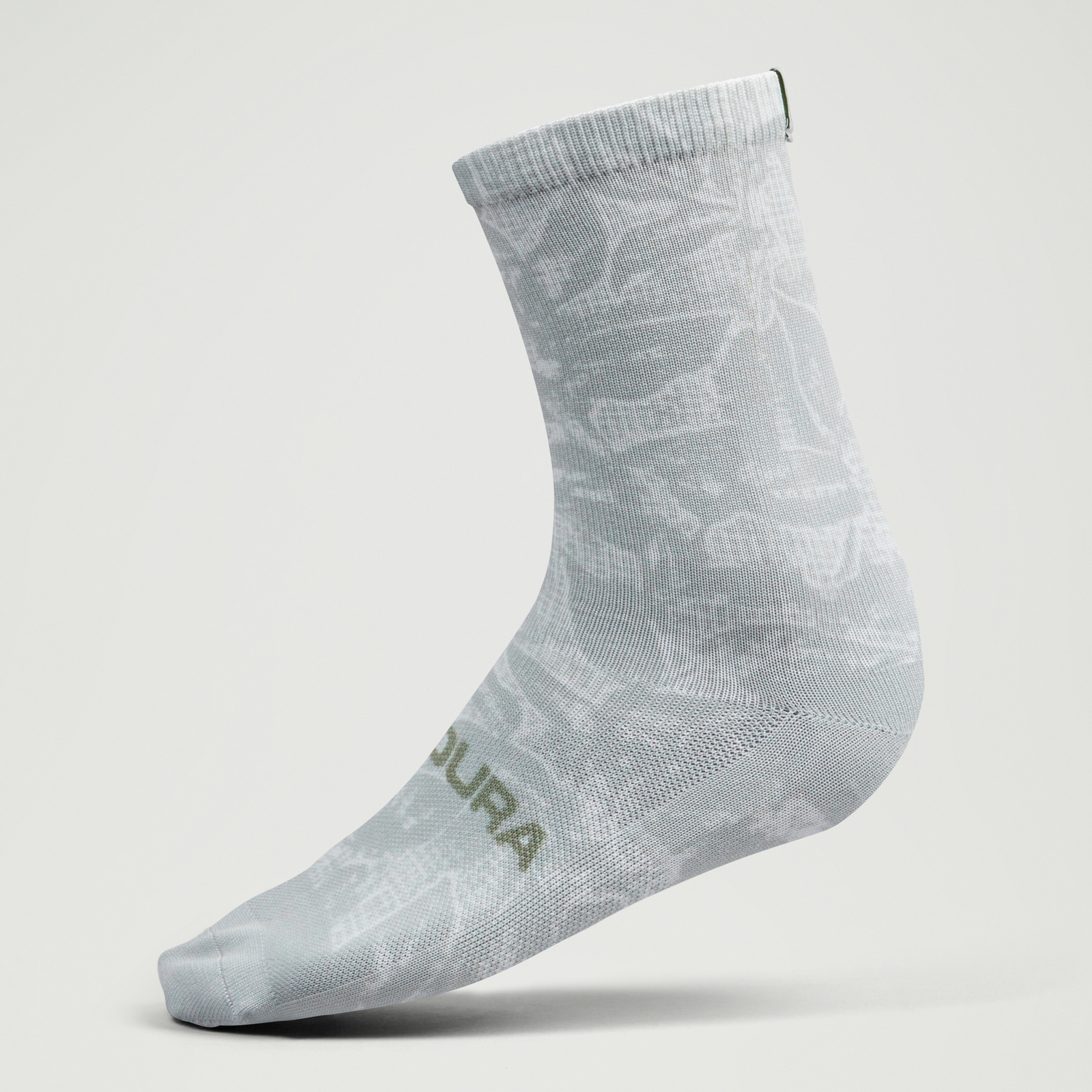 Endura Ltd Grid Floral Print Socks - Machair Green | Extra 10% off first order.