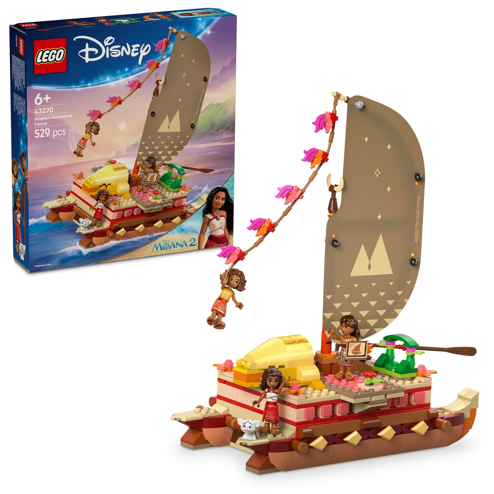LEGO Disney Princess Moana's Adventure Canoe Set 43270