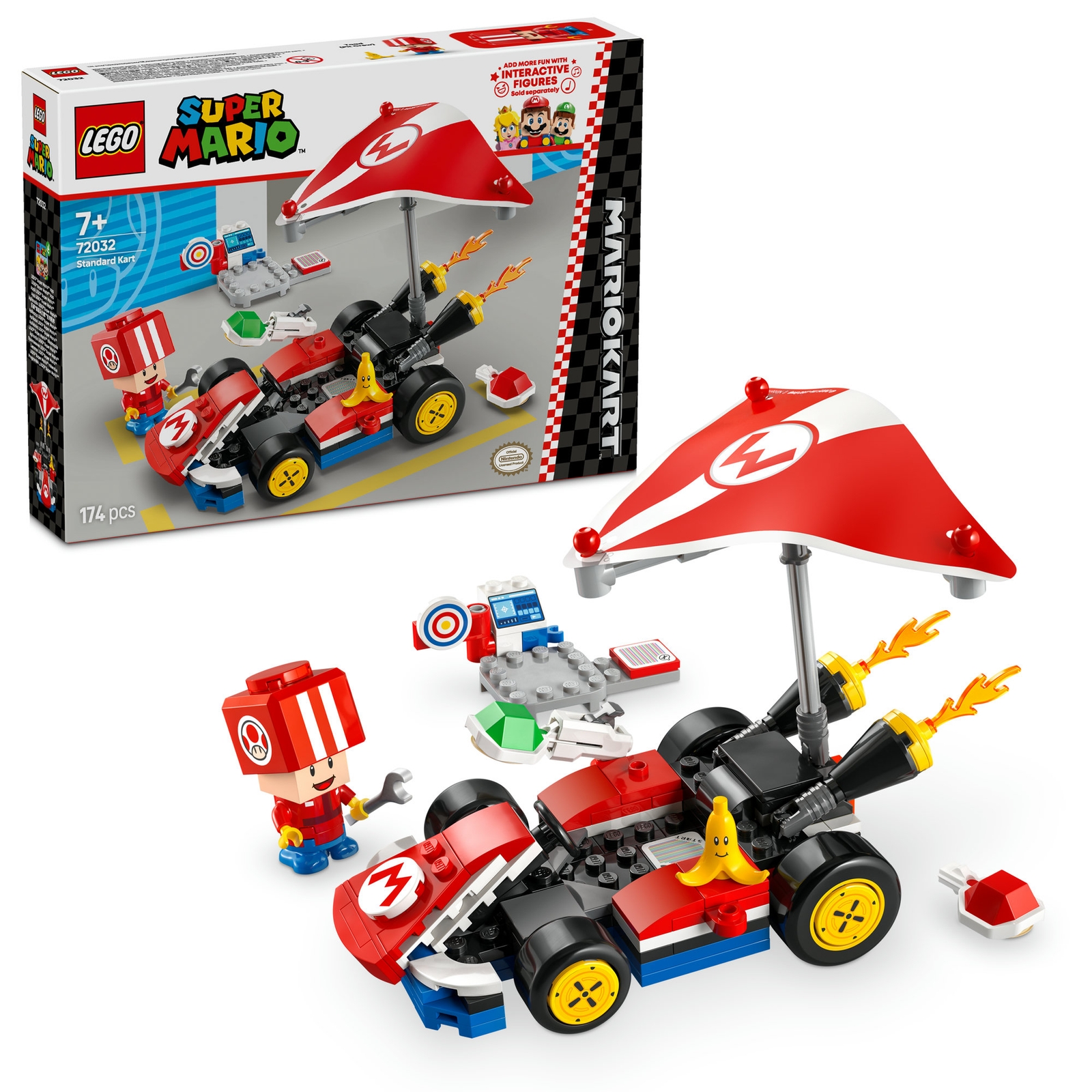 LEGO Super Mario: Mario Kart Standard Kart Toy Set 72032