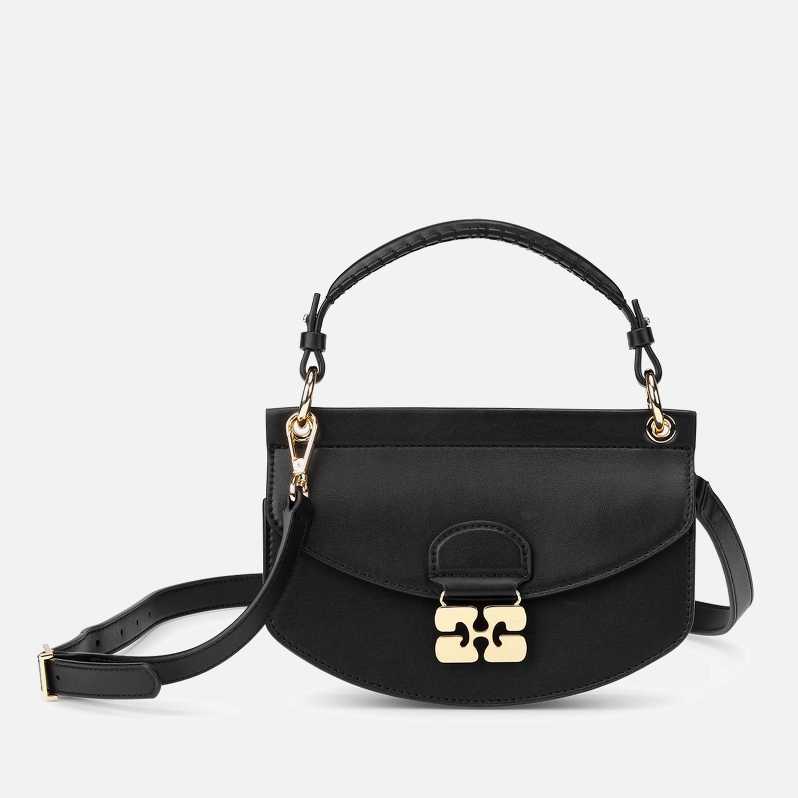 Ganni Apo-G Mini Recycled Leather-Blend Bag