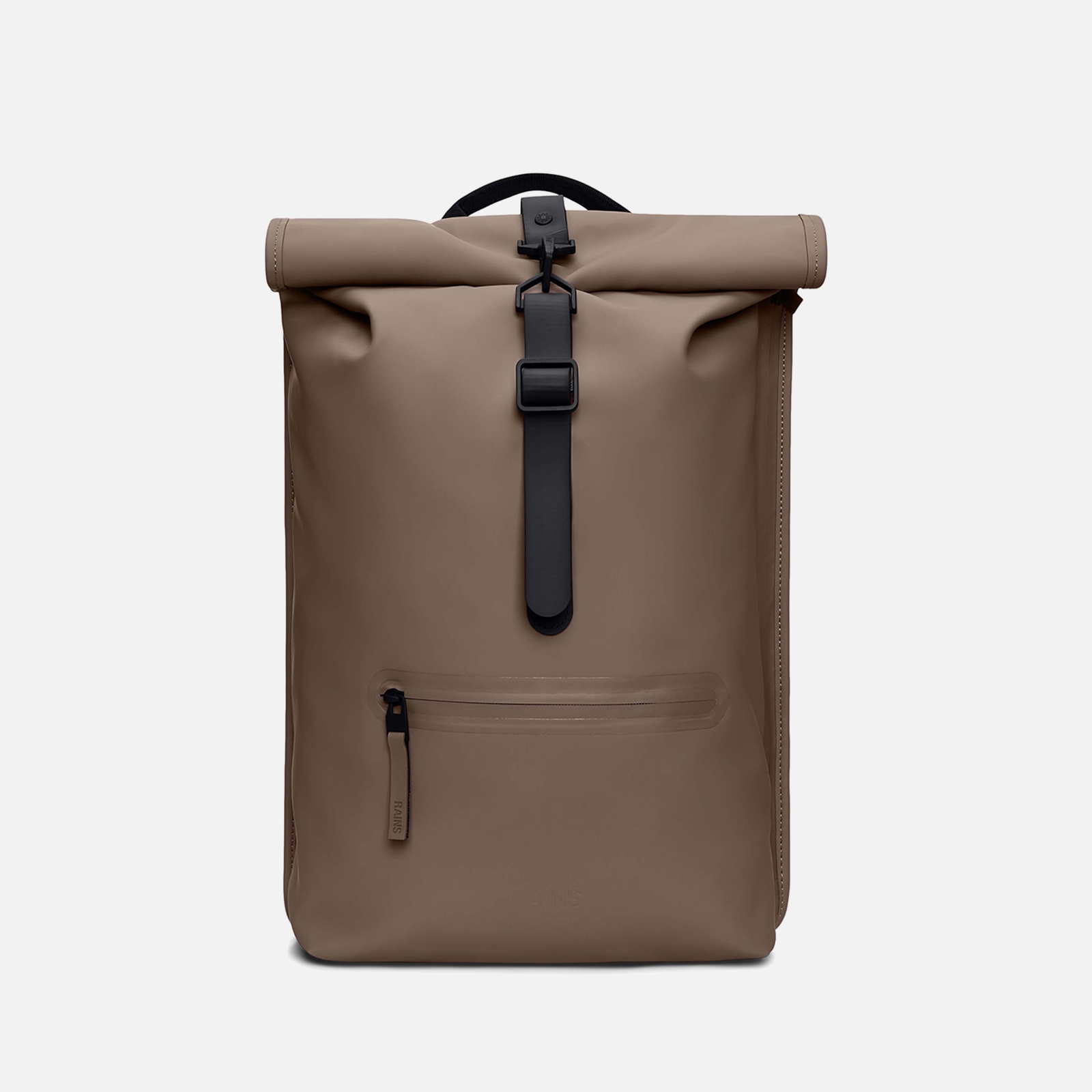 RAINS Rolltop Matte Shell Rucksack