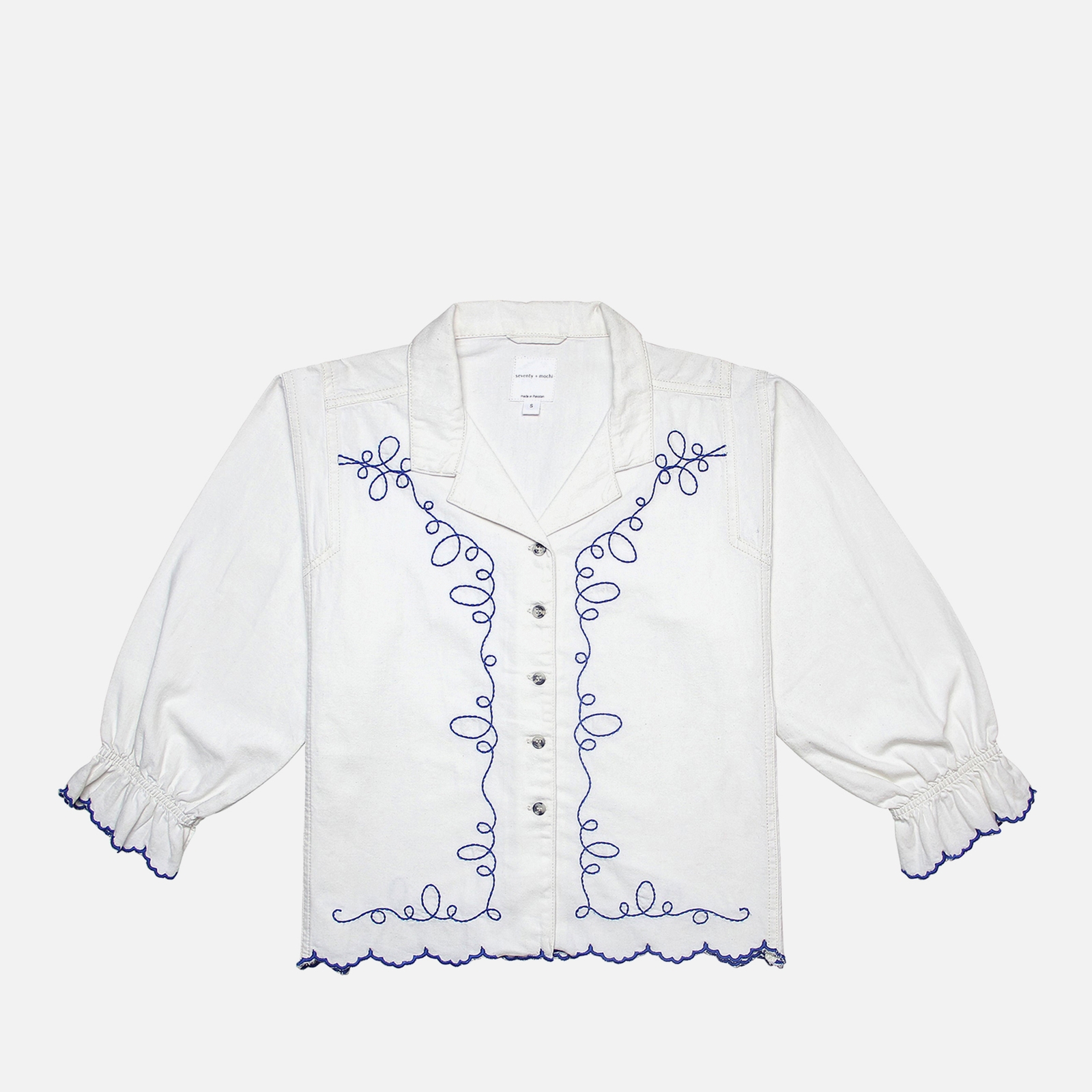 Seventy + Mochi Western Sophia Cotton-Poplin Blouse