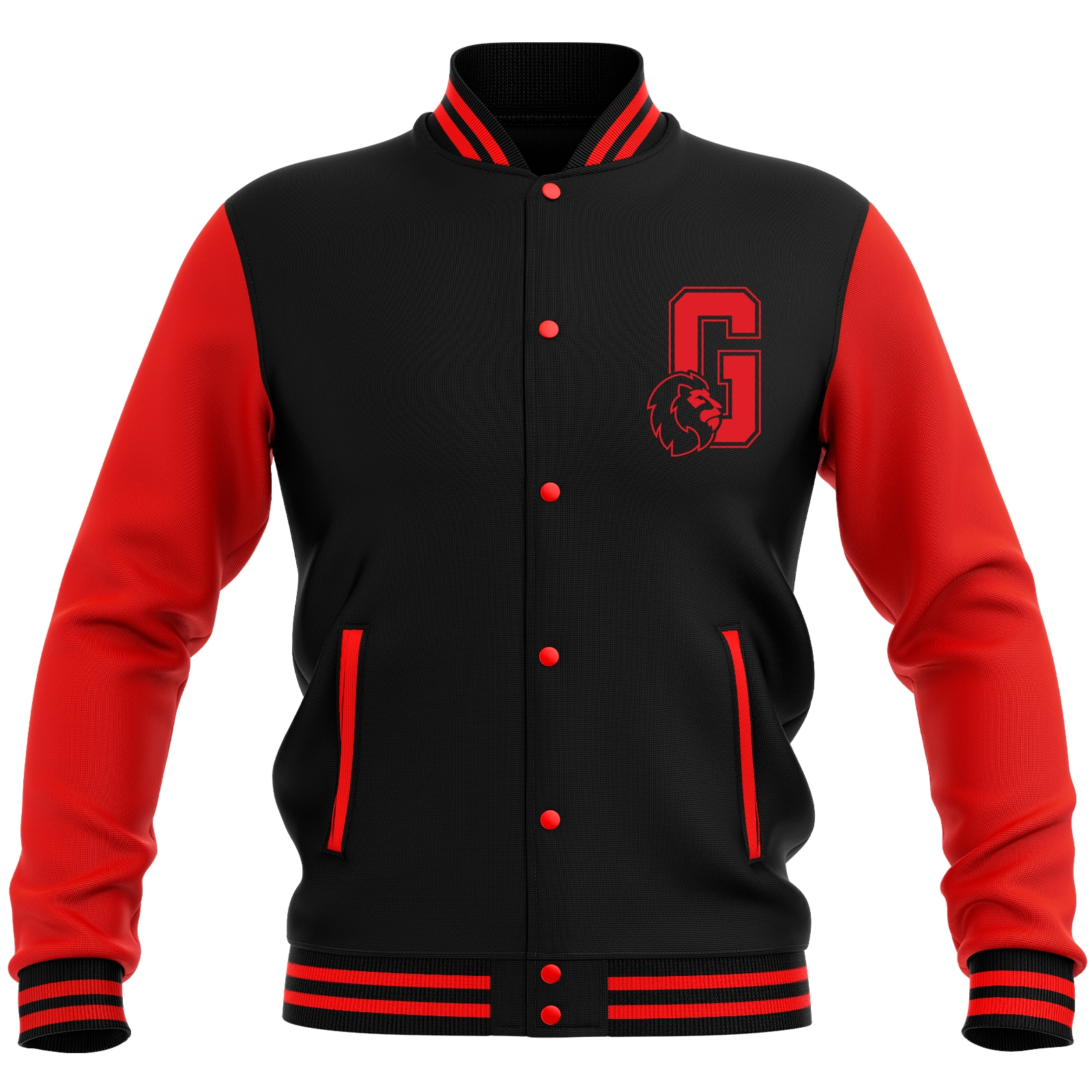 Harry Potter Gryffindor Varsity Jacket - Black/Red - XL