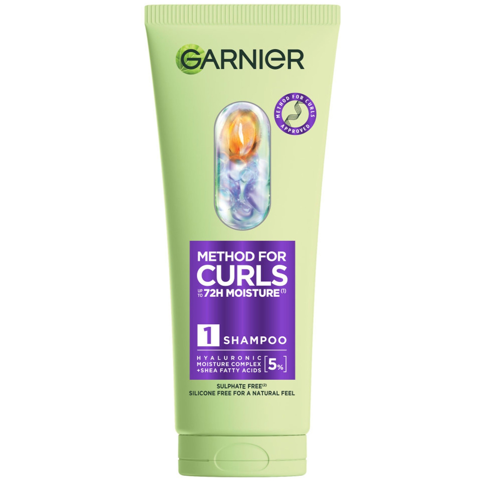 GARNIER METHOD FOR CURLS SHAMPOO, UP TO 72H MOISTURE AND DEFINITION 200ML