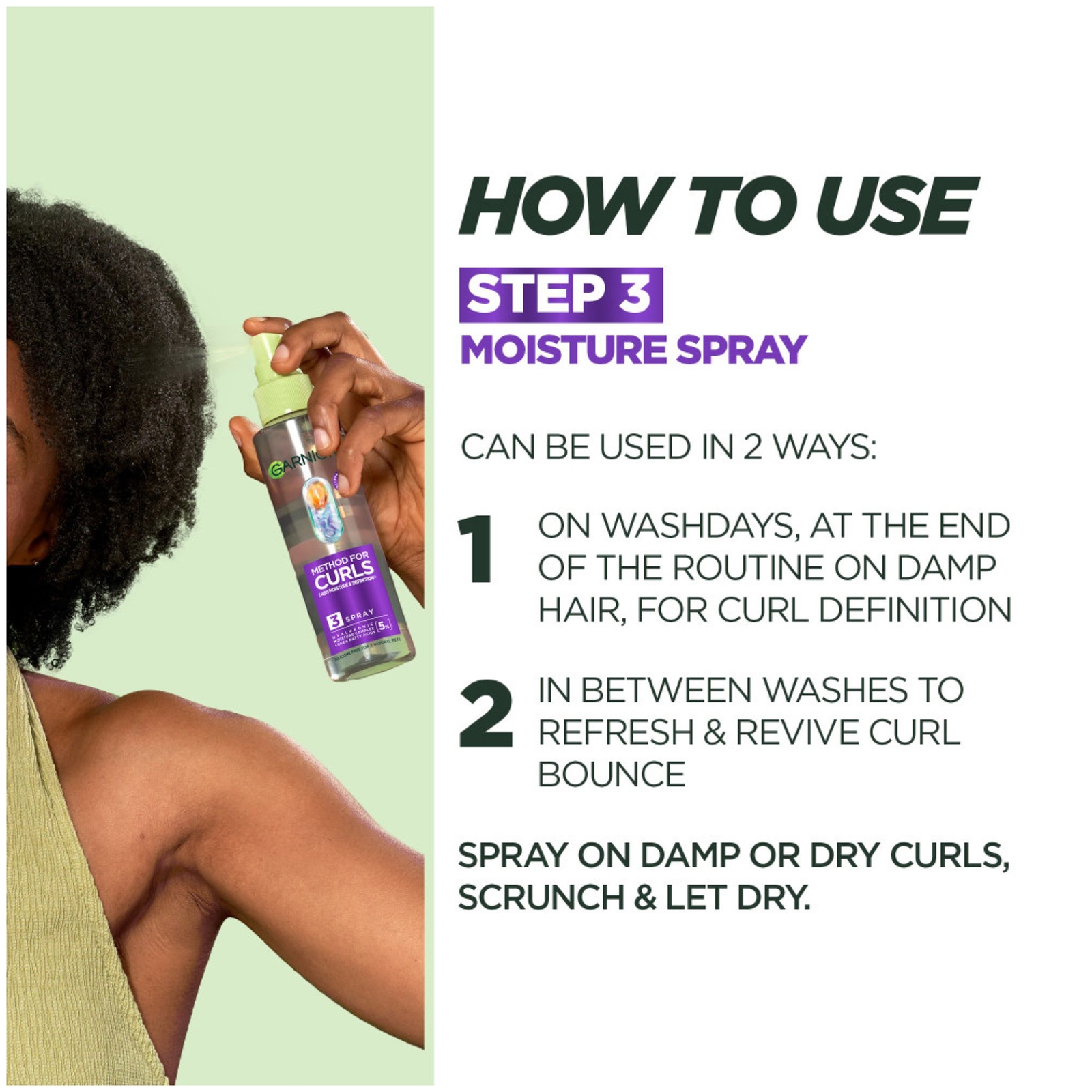 Thumbnail - Garnier Method For Curls Spray, up to 48H moisture and definition 150ml