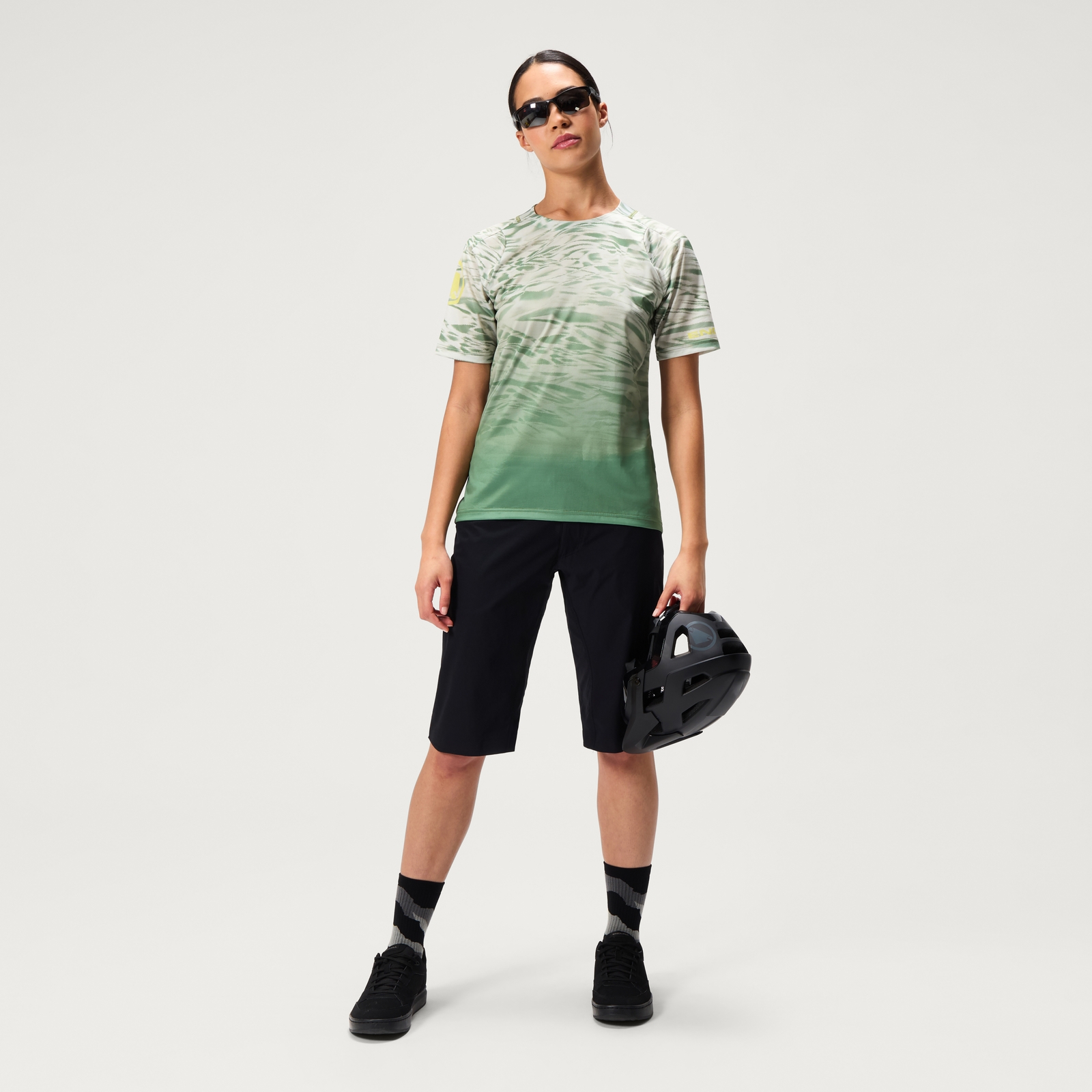 Endura Women's Ltd Marble Print S/S Tee - Machair Green | Extra 10% off first order.