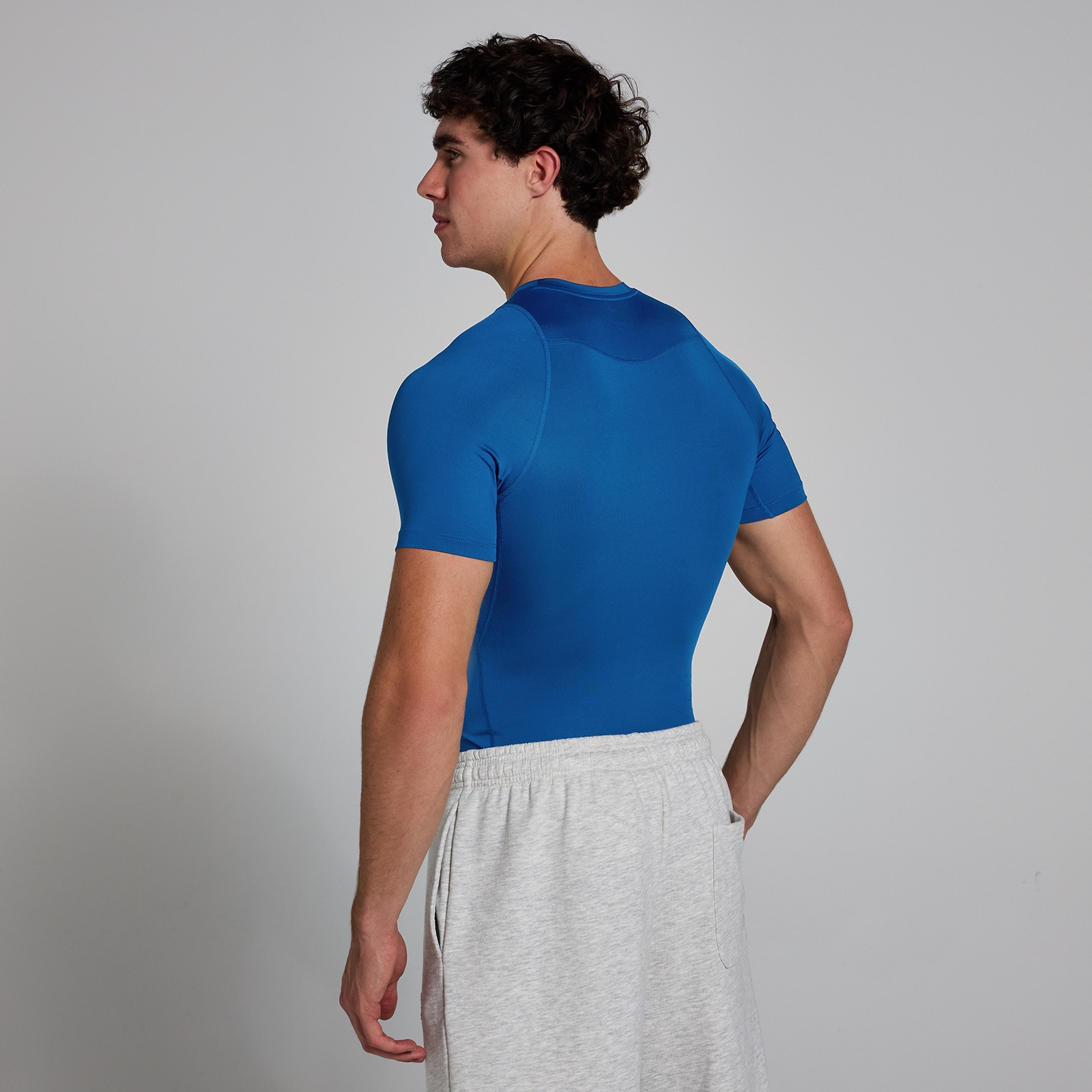 MP Herren Training Kurzarm-Baselayer  — Echtblau - L