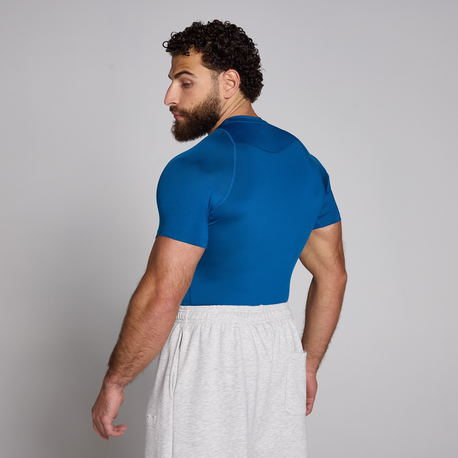 MP Herren Training Kurzarm-Baselayer  — Echtblau - L
