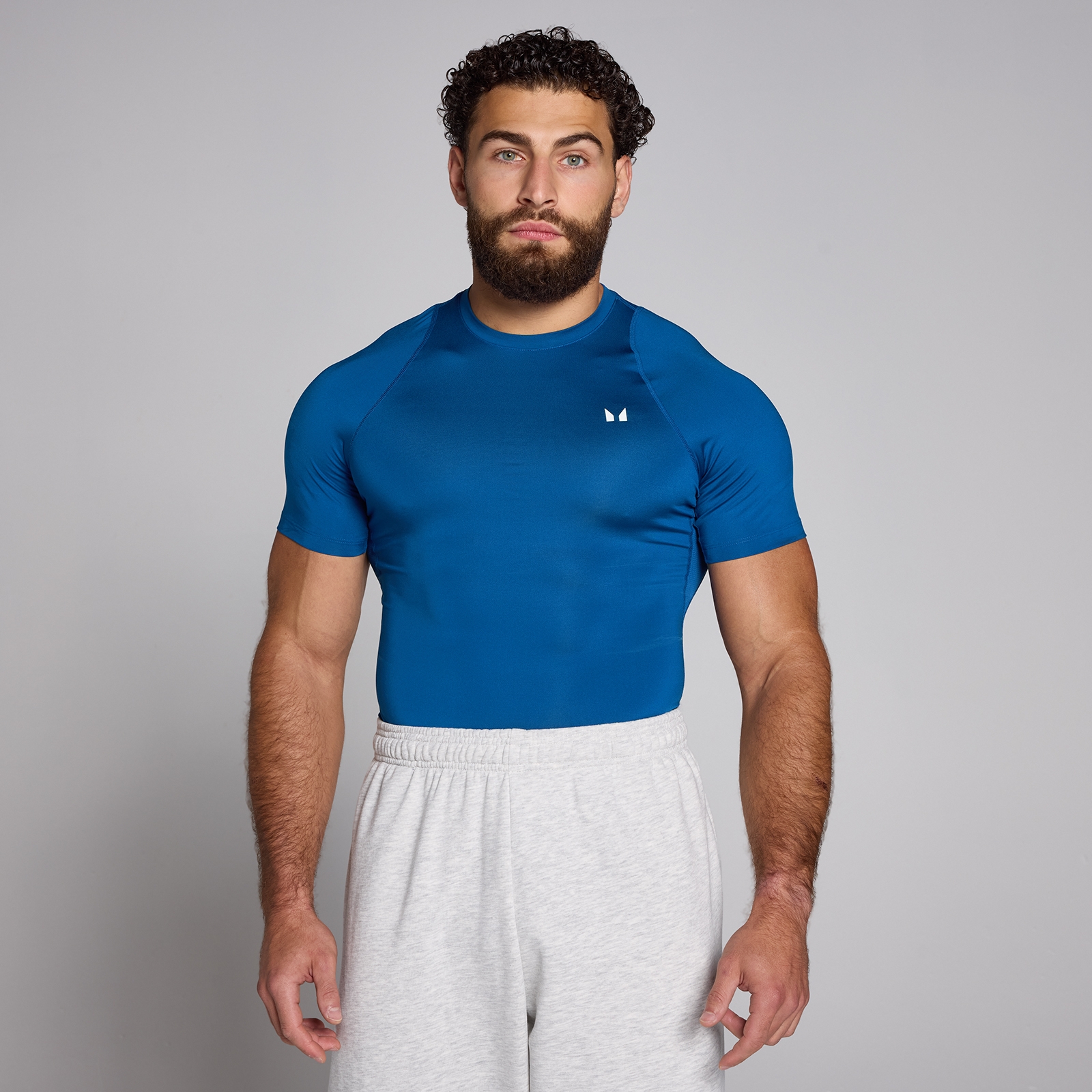 Myprotein UK MyProtein MP Men's Training Short Sleeve Baselayer  - True Blue - XXL