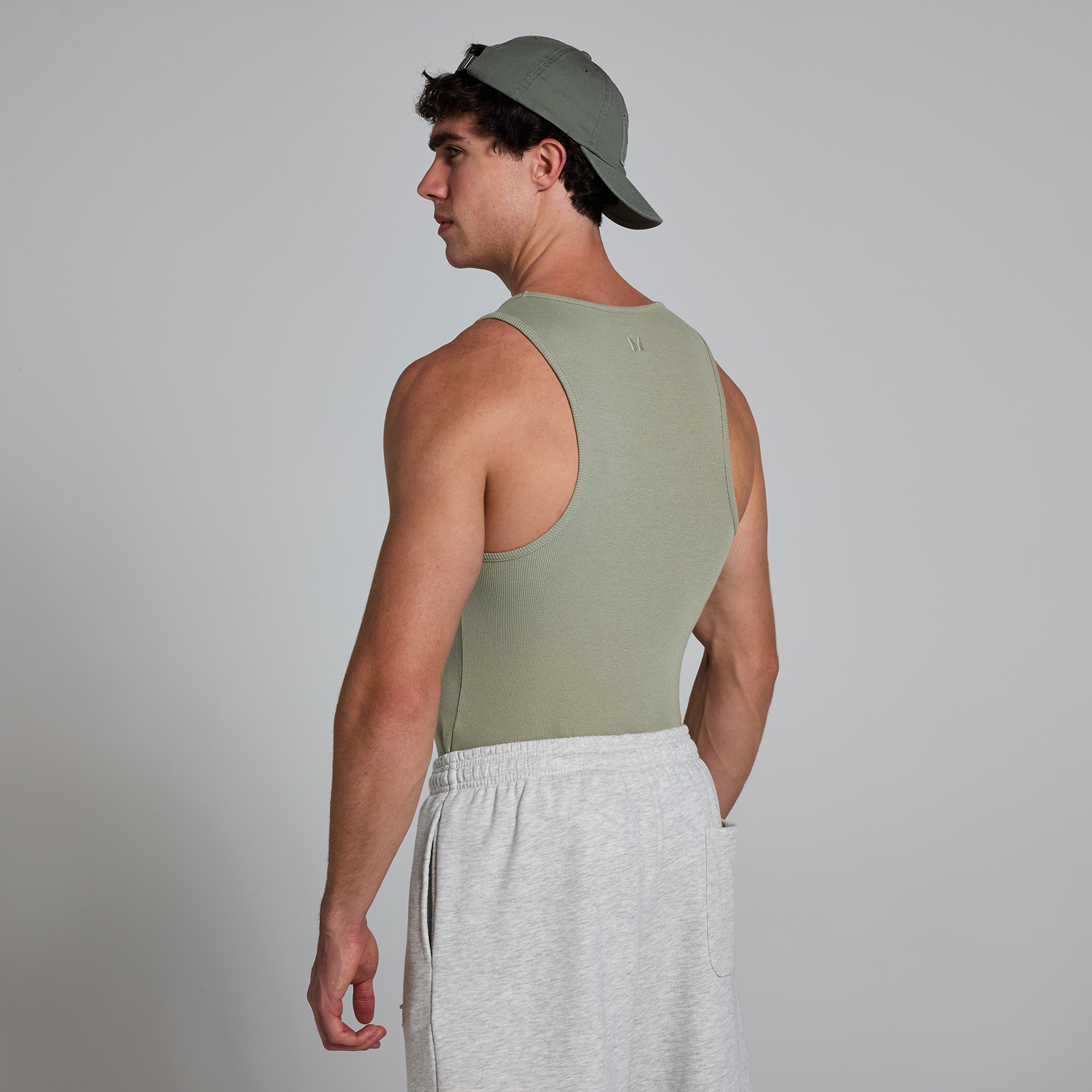 5059883389950 - MP Herren Geripptes Tanktop mit Muskelpassform – Dunkles Salbeigrün - XS 5059883389950 - MP Herren Geripptes Tanktop mit Muskelpassform – Dunkles Salbeigrün - XS