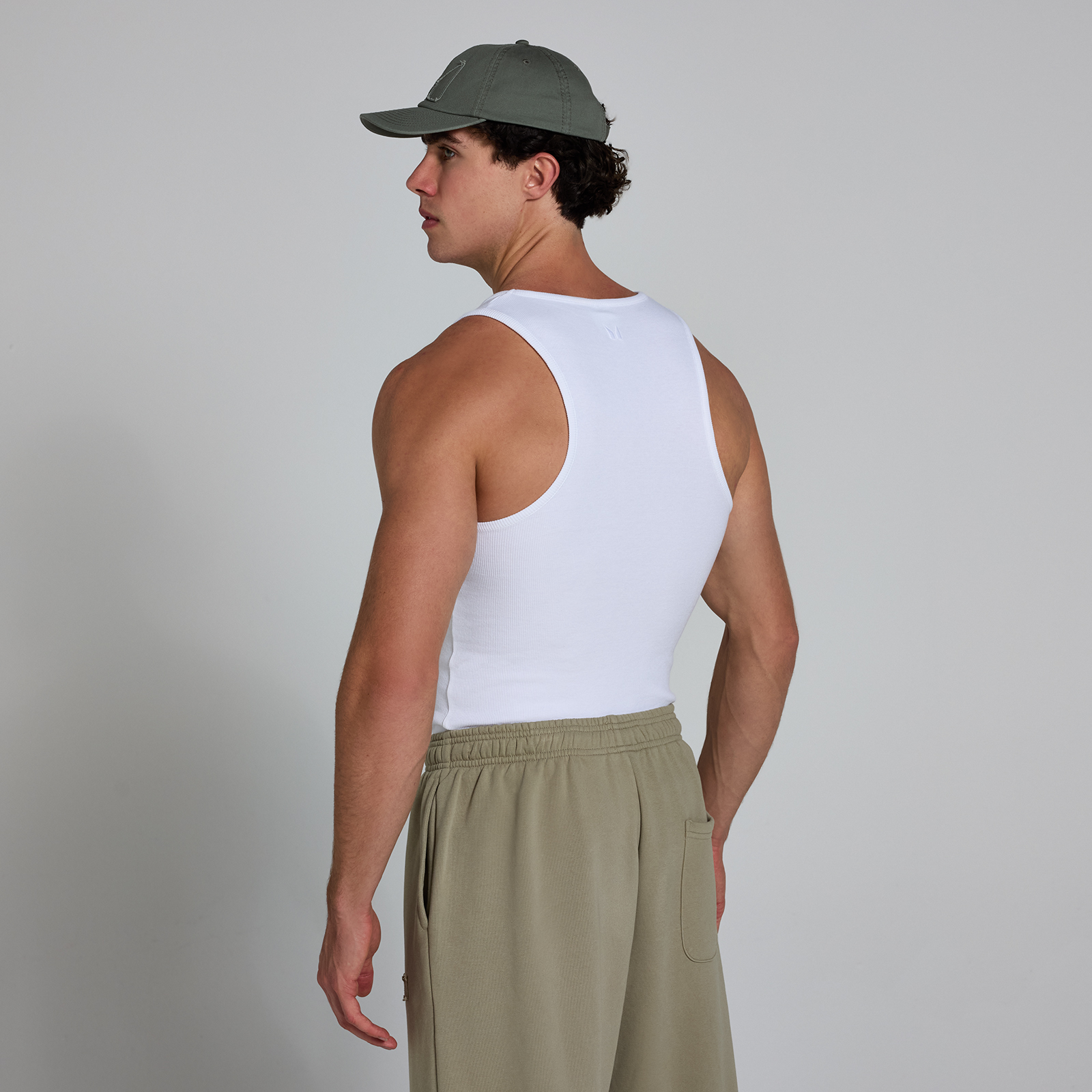 5059883390031 - MP Mens Origin Ribbed Muscle Fit Tank - White - S 5059883390031 - MP Mens Origin Ribbed Muscle Fit Tank - White - S