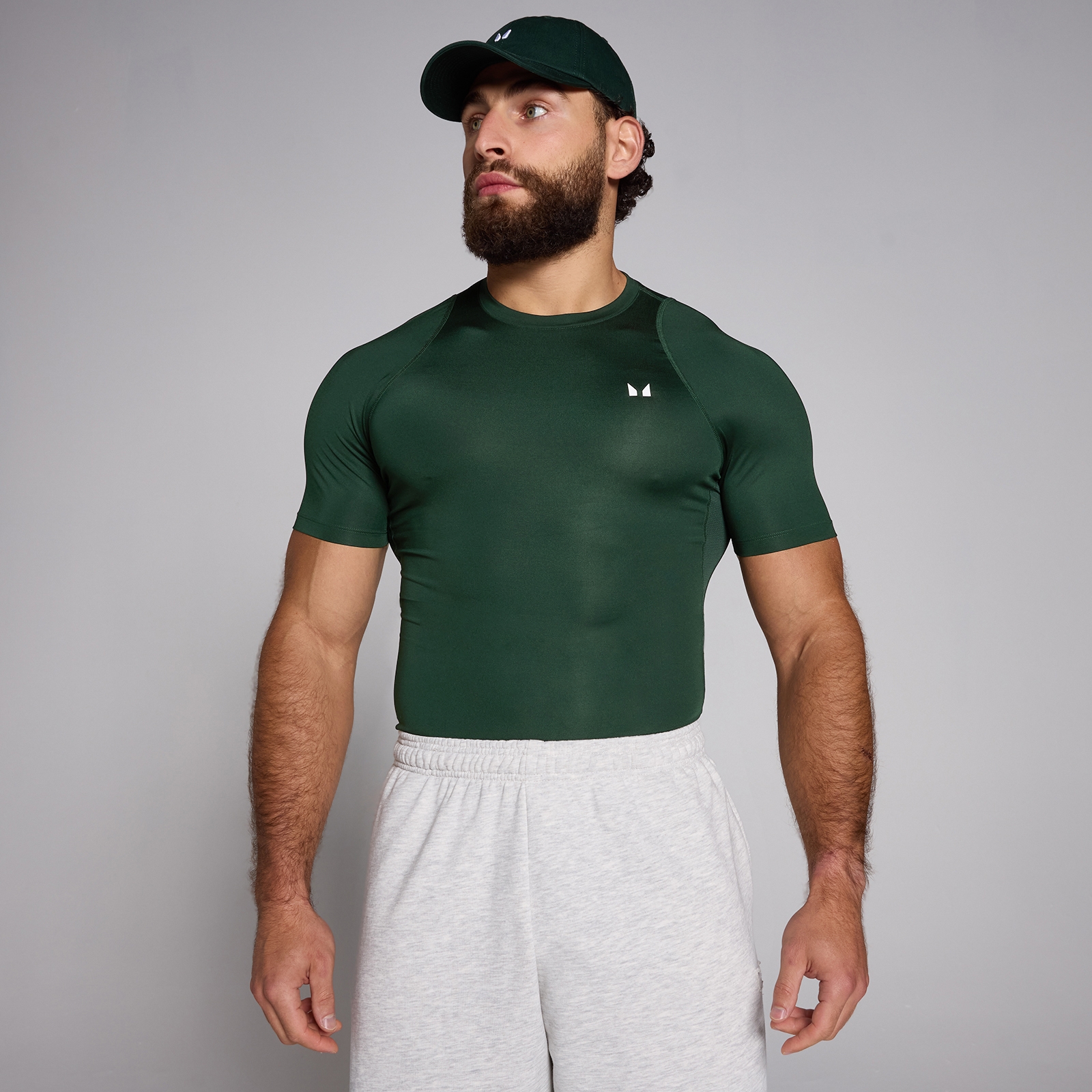 Myprotein UK MyProtein MP Men's Training Short Sleeve Baselayer - Dark Emerald - S