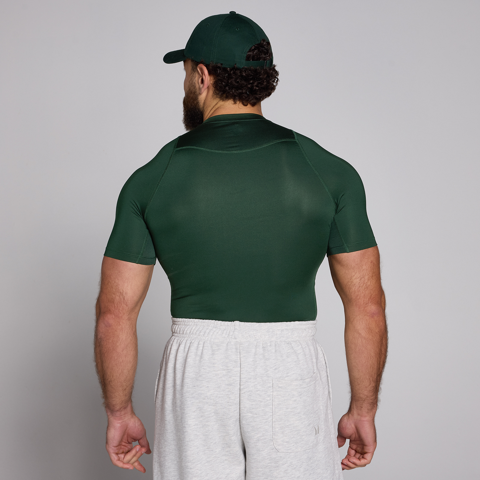 MP Herren Training Kurzarm-Baselayer  — Dunkles Smaragdgrün  - XL