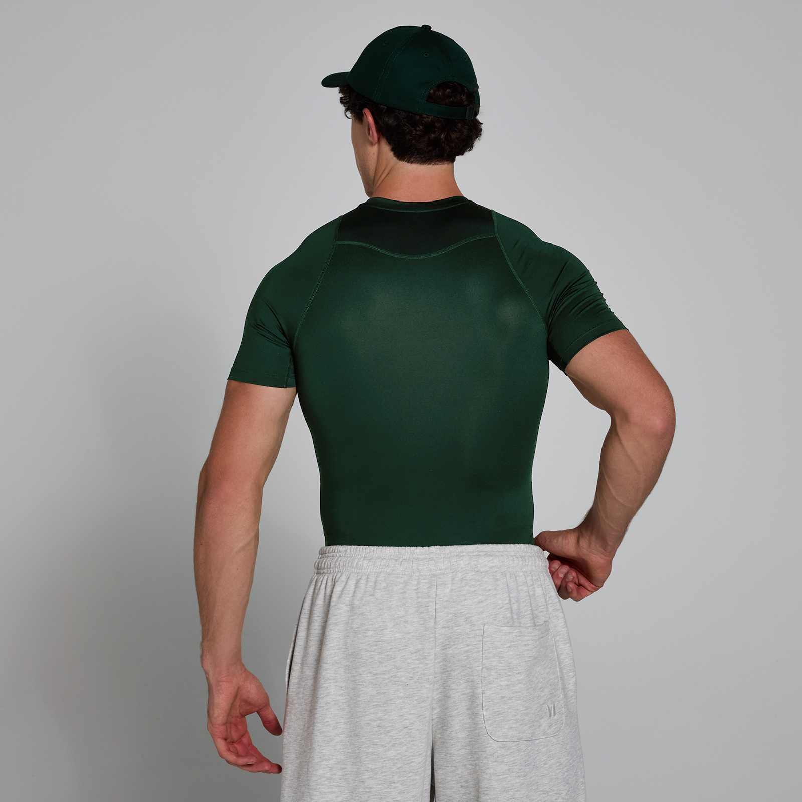 MP Herren Training Kurzarm-Baselayer  — Dunkles Smaragdgrün  - XL