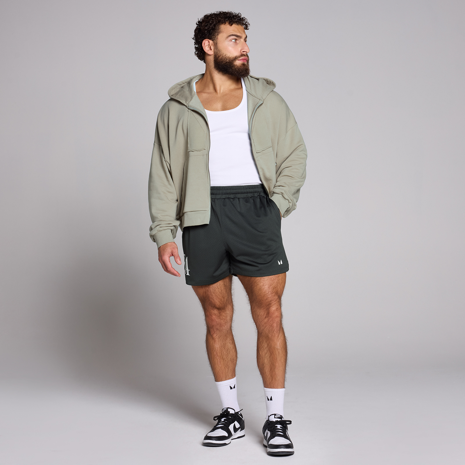 Thumbnail - MP Herren Netz-Shorts – Verwaschenes Schwarz - XXL