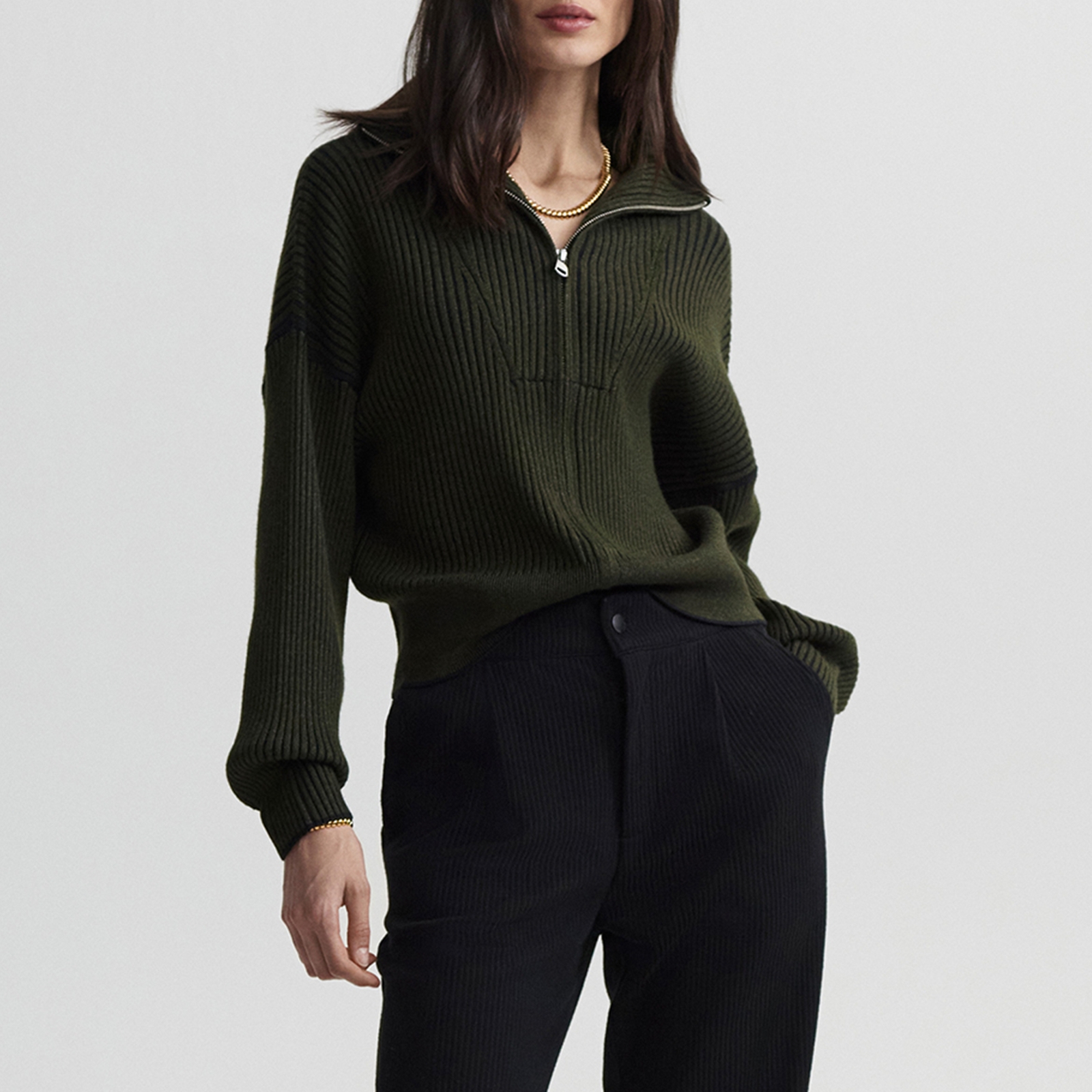 Varley Carmen Rib-Knit Jumper