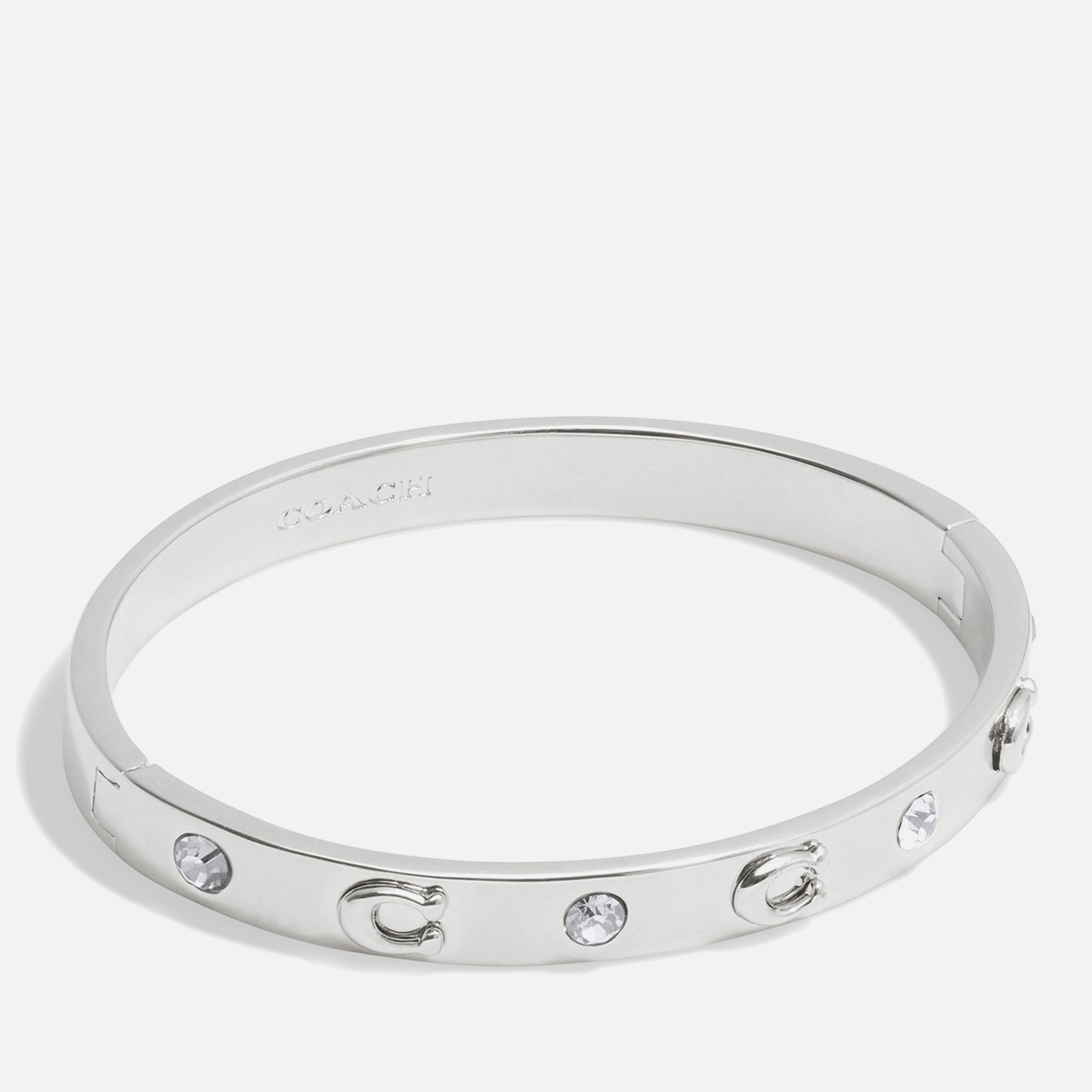 Coach C Silver-Tone Bangle Bracelet