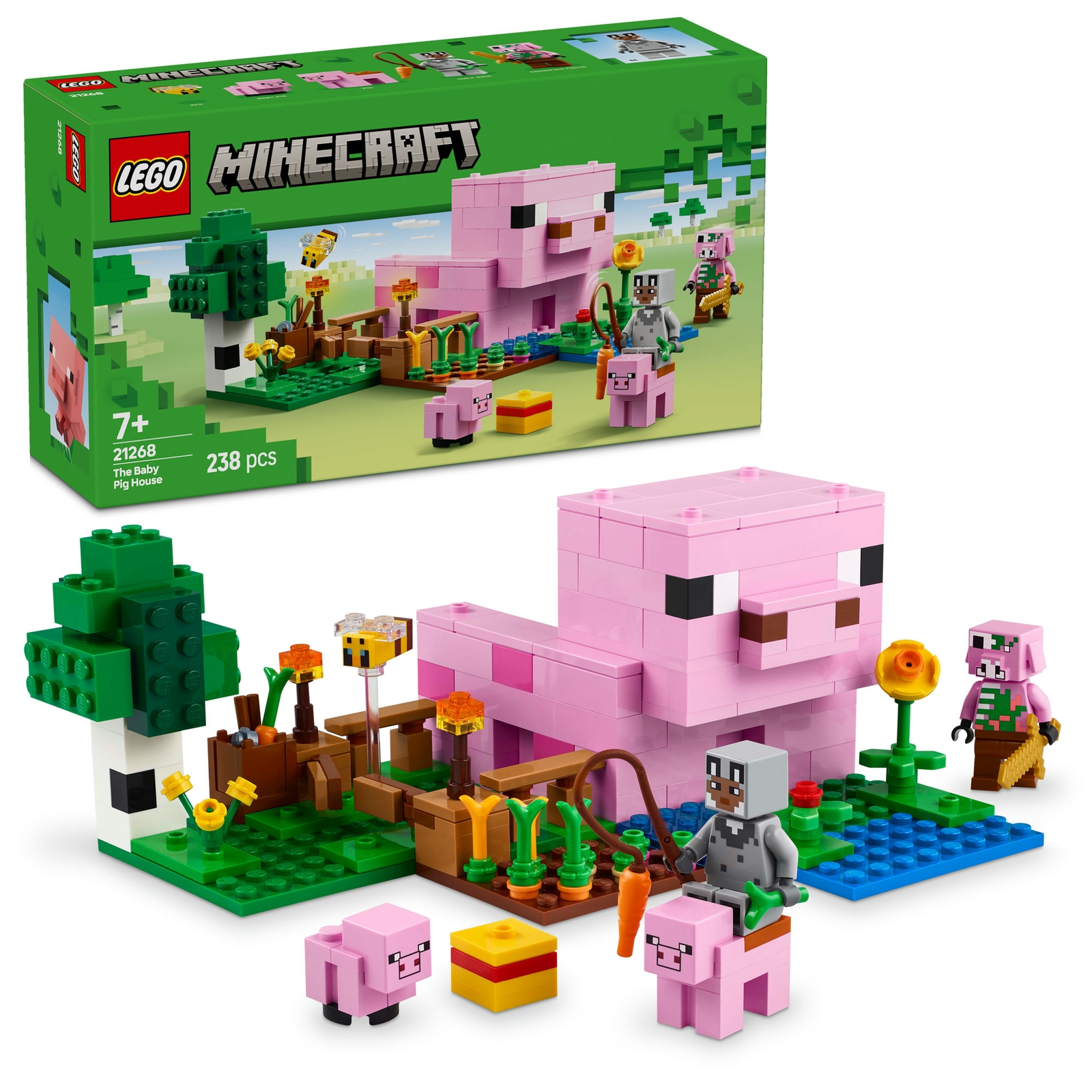 LEGO Minecraft The Baby Pig House with Animal Toys 21268