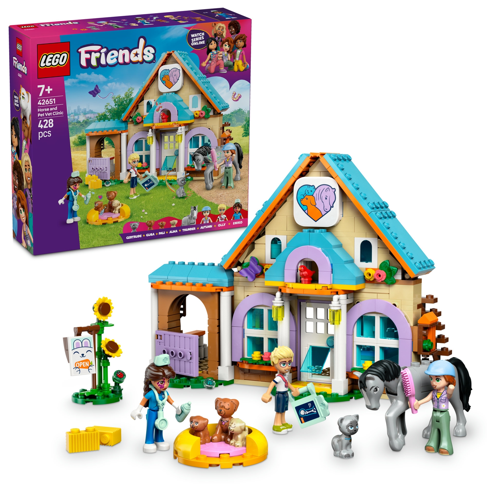 LEGO® Friends Horse and Pet Vet Clinic Pretend-Play Toy 42651