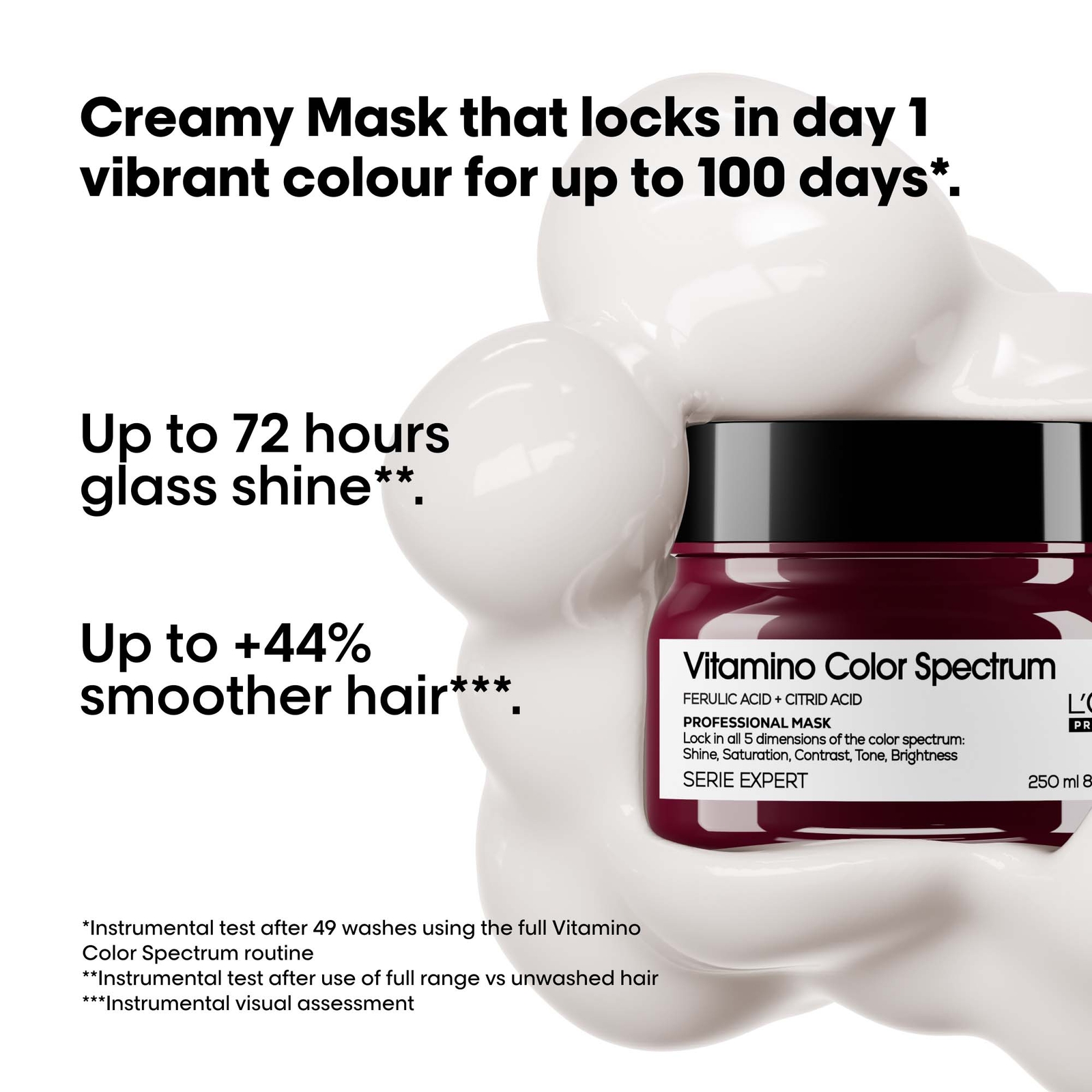 Thumbnail - L'Oréal Professionnel Vitamino Color Spectrum Shampoo 300ml and Rinse Off Hair Mask 250ml Bundle for Coloured Hair