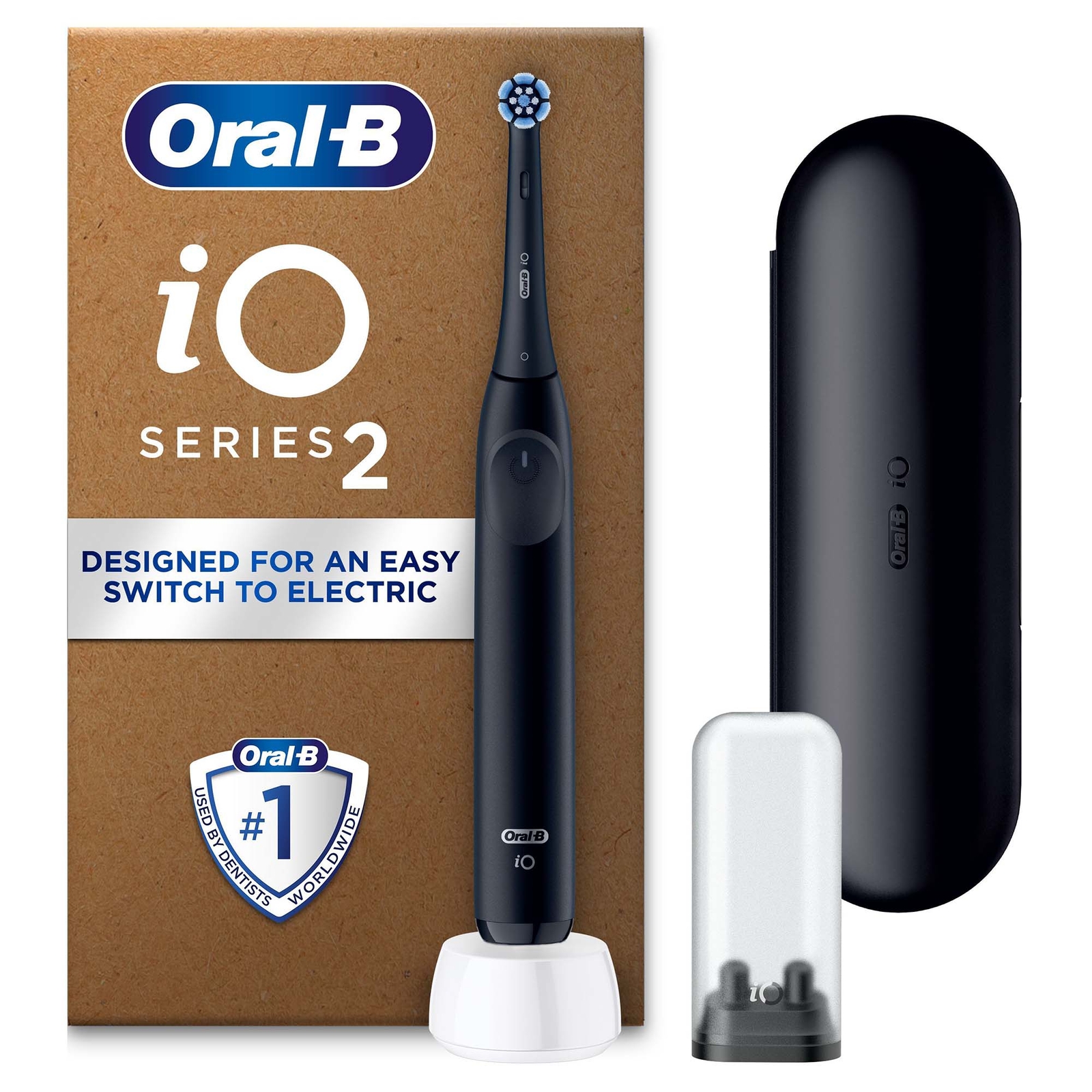 Photos - Electric Toothbrush Oral-B iO2 Plus Night Black  with Travel Case 