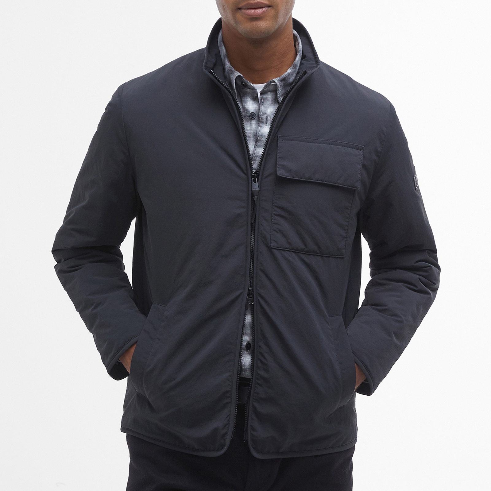 Barbour International Glenton Quilted Shell Jacket - L