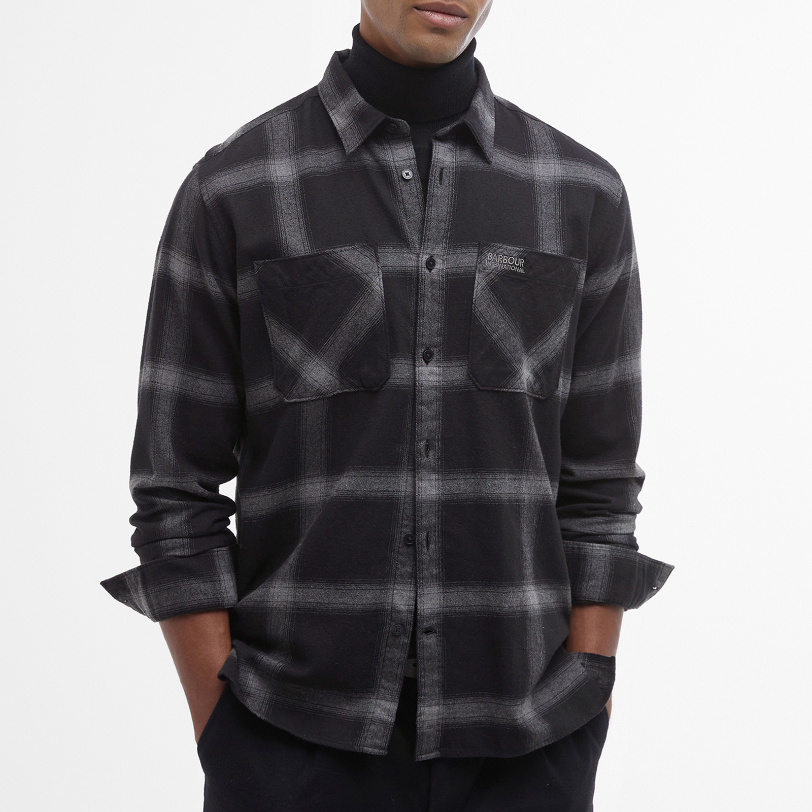 Barbour International Fenton Checked Oxford Cotton Shirt - L