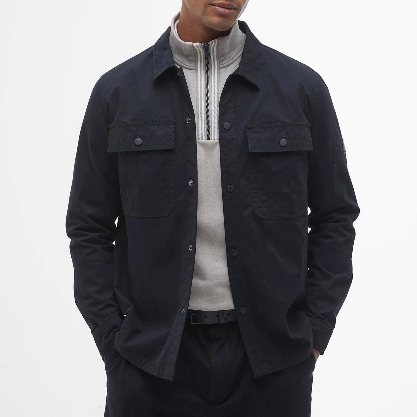 Barbour International Rocco Brushed Canvas Overshirt - XXL