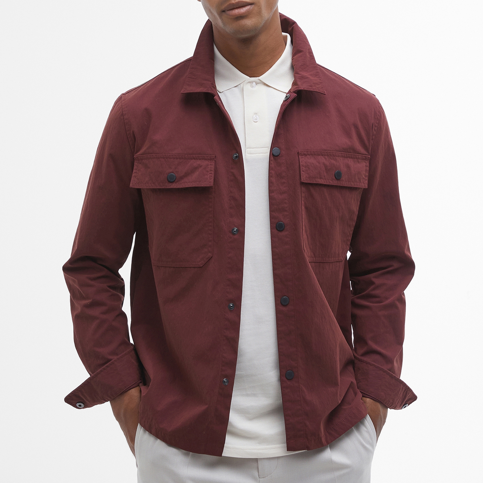 Barbour International Rocco Brushed Canvas Overshirt - S