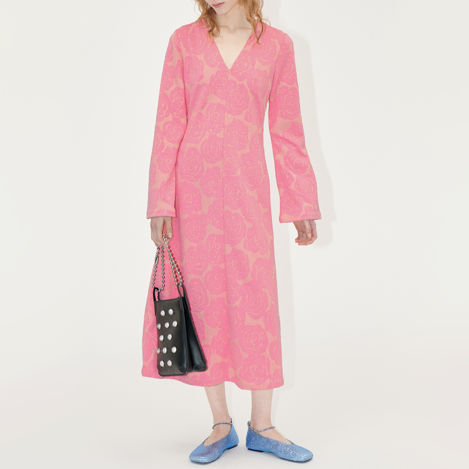 Stine Goya Long Sleeve Fil-Coupé Dress - XL