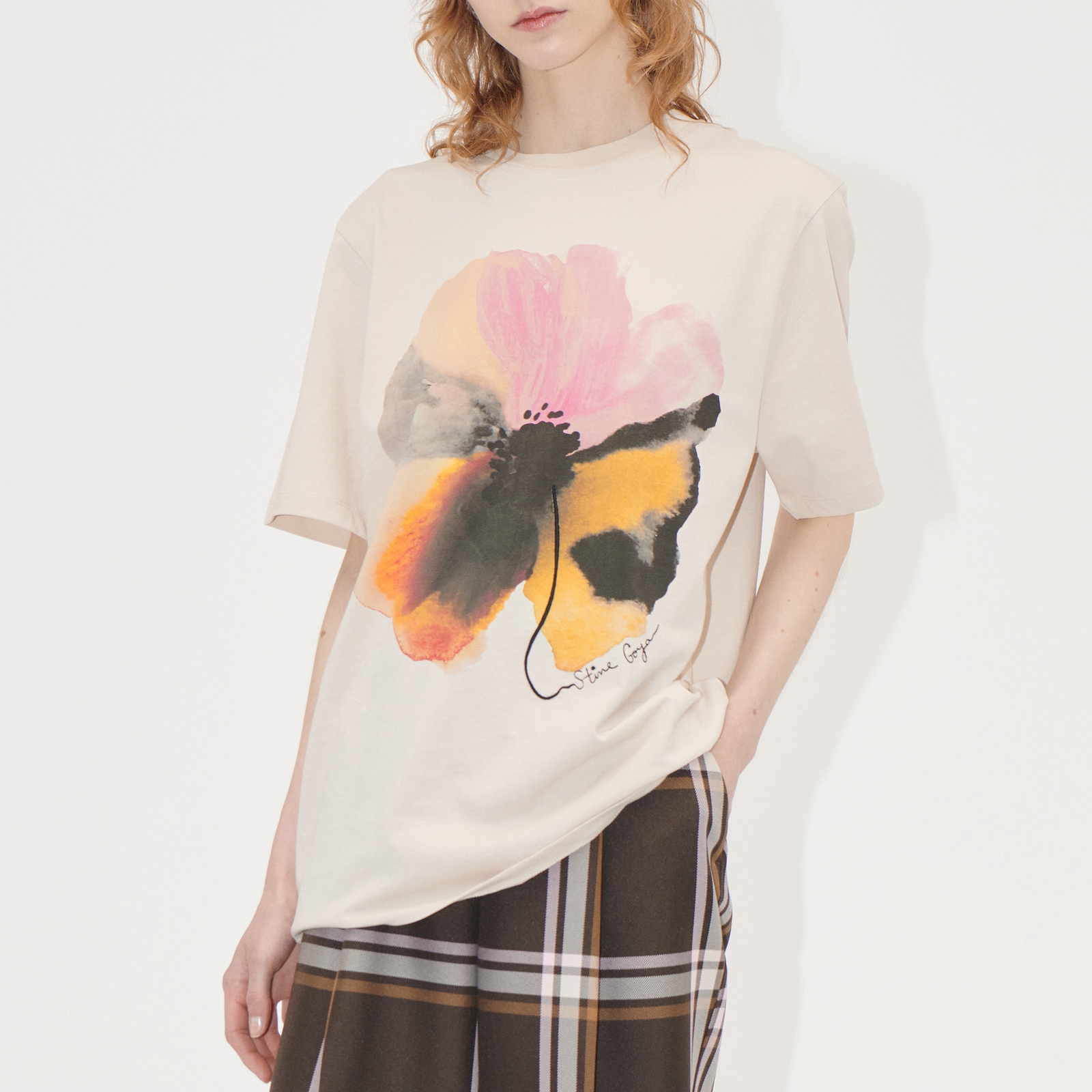 Stine Goya Short Sleeve Organic Cotton-Jersey T-Shirt - S