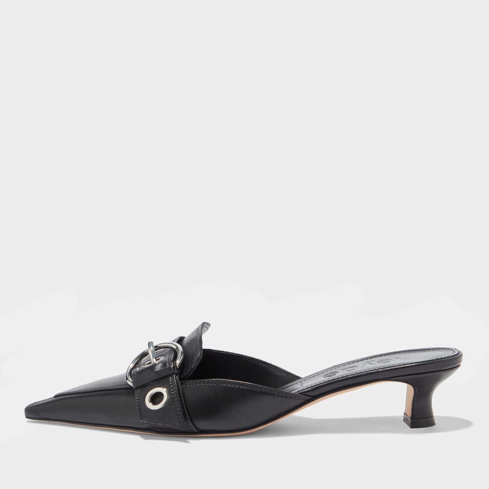 Aeyde Women's Danielle Leather Heeled Mules - UK 6