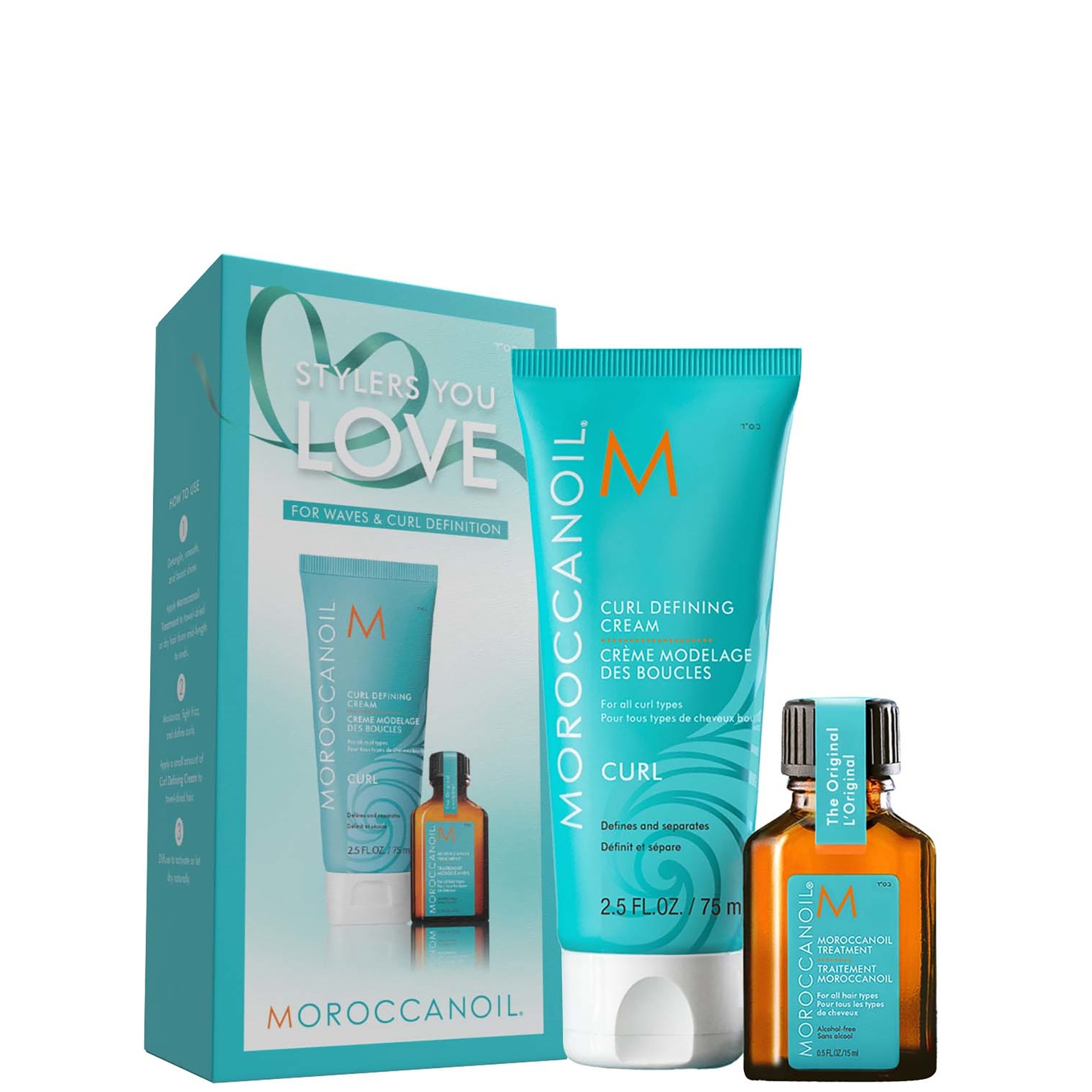 

Moroccanoil Stylers You Love Duo - Curl Defining Cream 75ml with a Free Moroccanoil Treatment 15ml