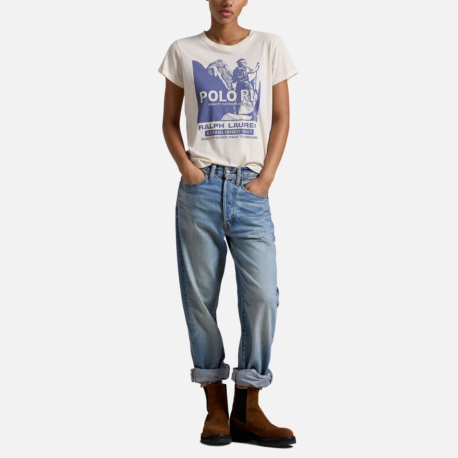 Polo Ralph Lauren Outdoor Graphic Cotton-Jersey T-Shirt - M